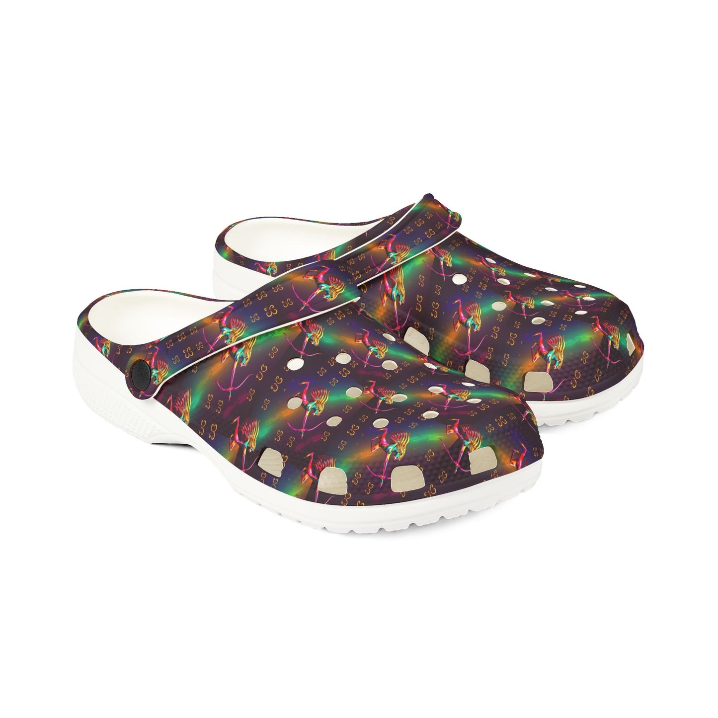 EVA Foam Rubber Shoes, (AOP), Sagittarius, Zodiac v1, Pattern