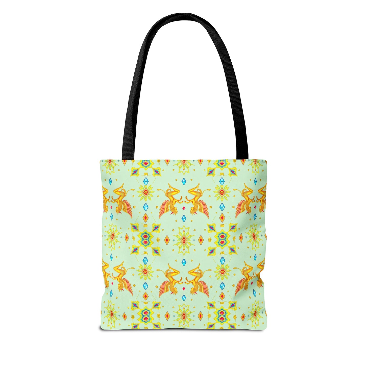 Tote Bag (AOP), Gemini, Zodiac v1, Jewel Pattern