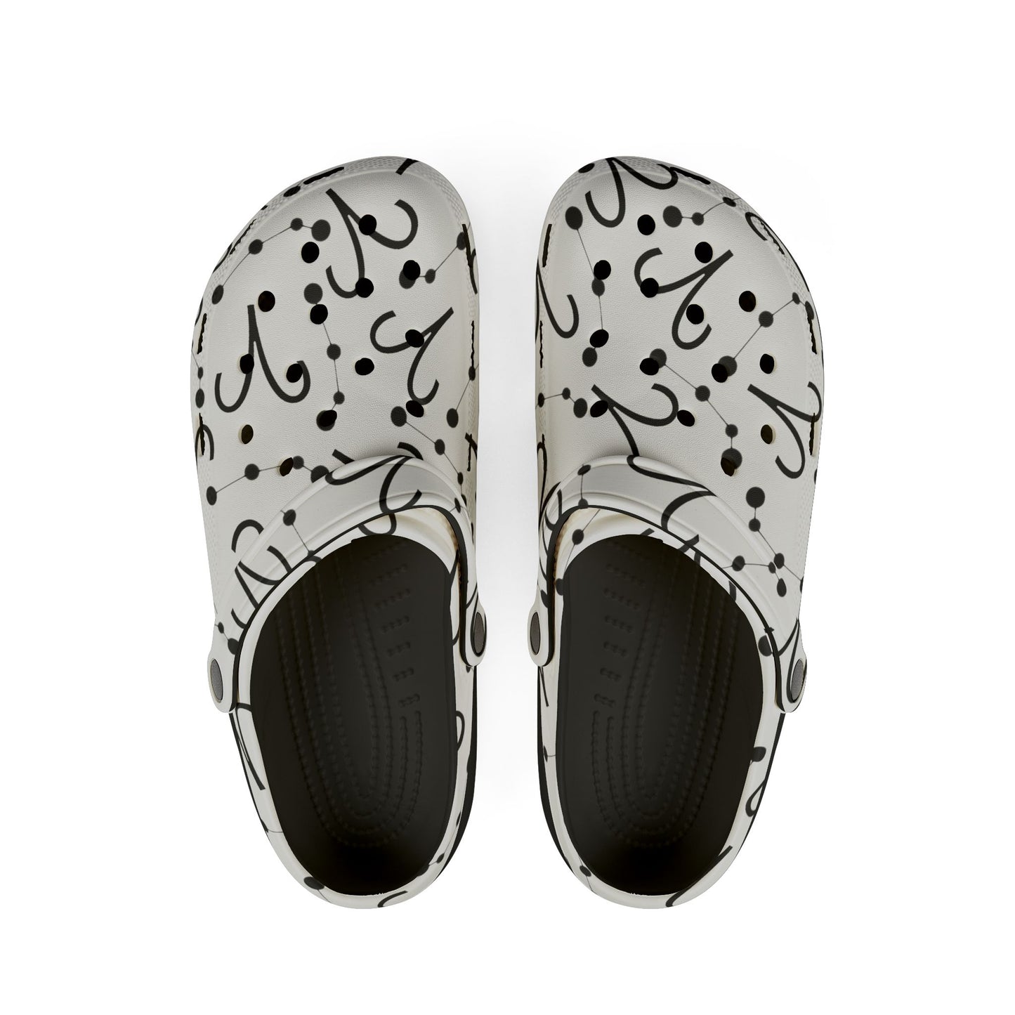 EVA Foam Rubber Shoes (AOP), Material 100% EVA, Aries Zodiac Design