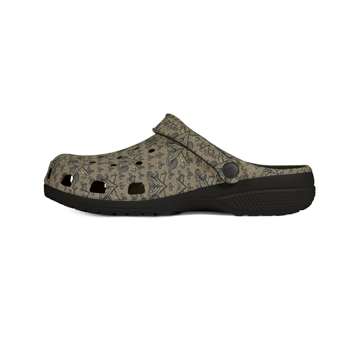 EVA Foam Rubber Shoes, (AOP), Aries, Zodiac, Pattern