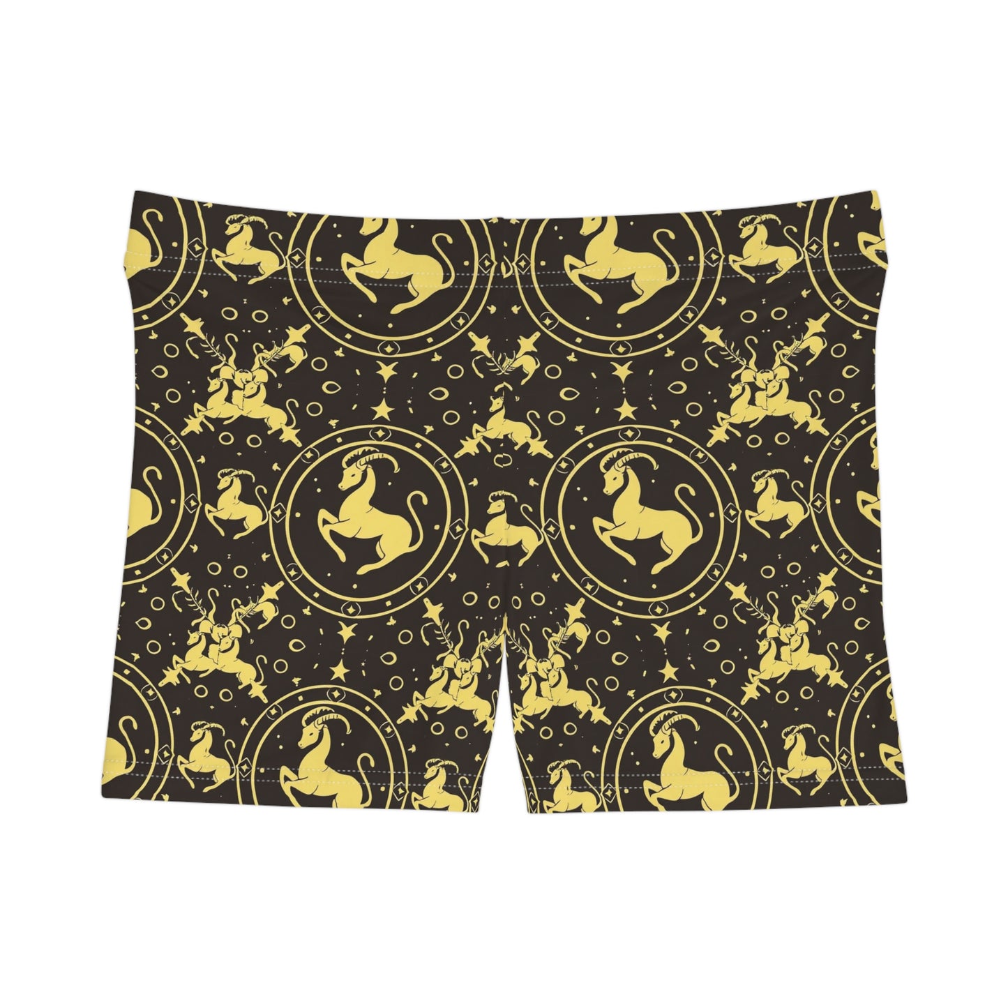Women's Shorts, AOP, Capricorn, Zodiac v1, Pattern