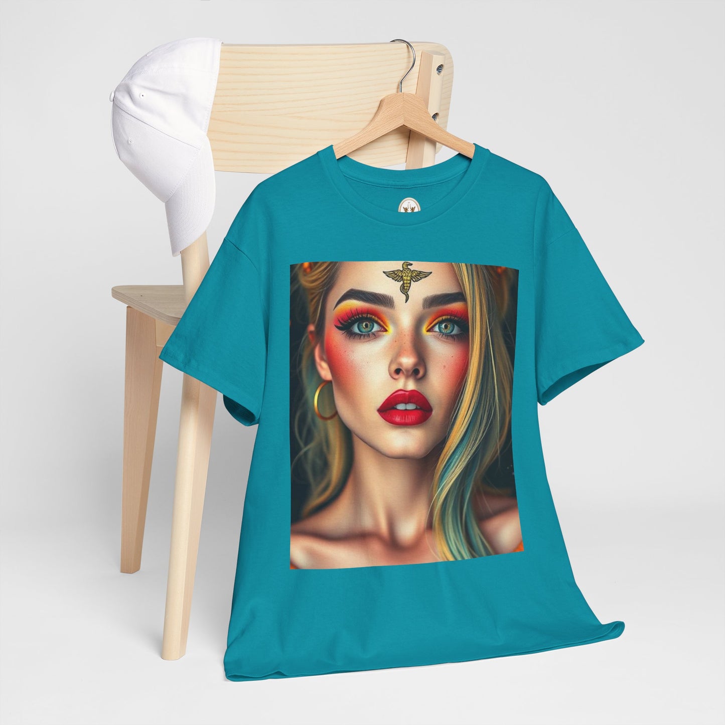Unisex Heavy Cotton T-Shirt, Virgo, Zodiac, Sexy Art