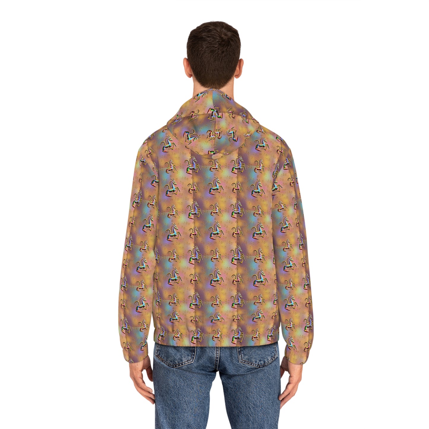 Full-Zip Hoodie (AOP), Aquarius, Zodiac v2, Pattern