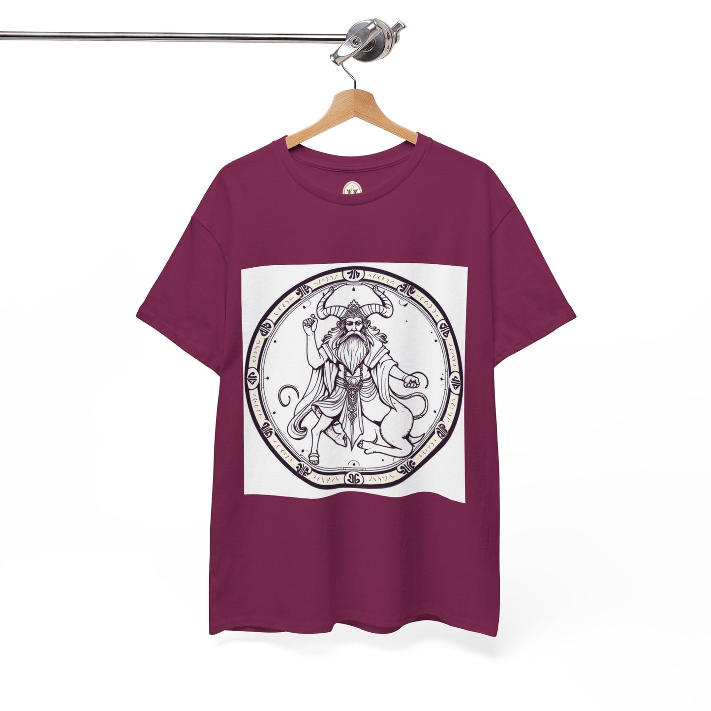 Unisex Heavy Cotton T-Shirt, Bull Centaur, Taurus Zodiac Design