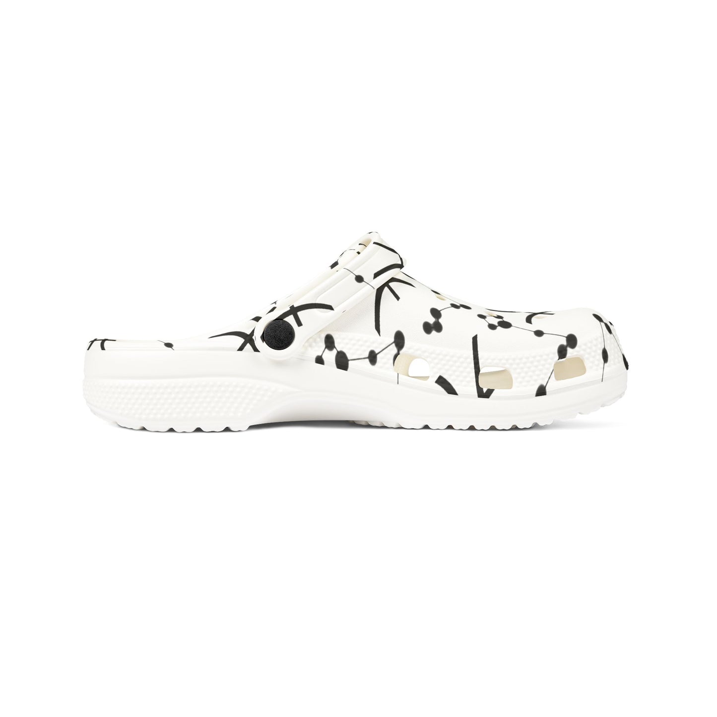 EVA Foam Rubber Shoes (AOP), Material 100% EVA, Pisces Zodiac Design
