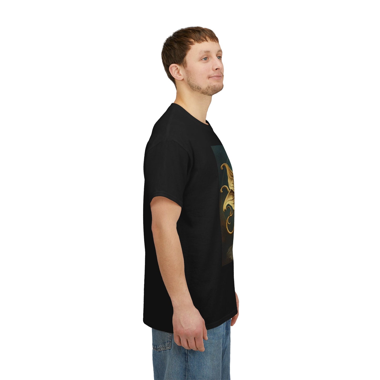 Unisex Heavy Cotton T-Shirt, Sagittarius King, Bow & Arrow, Zodiac Design