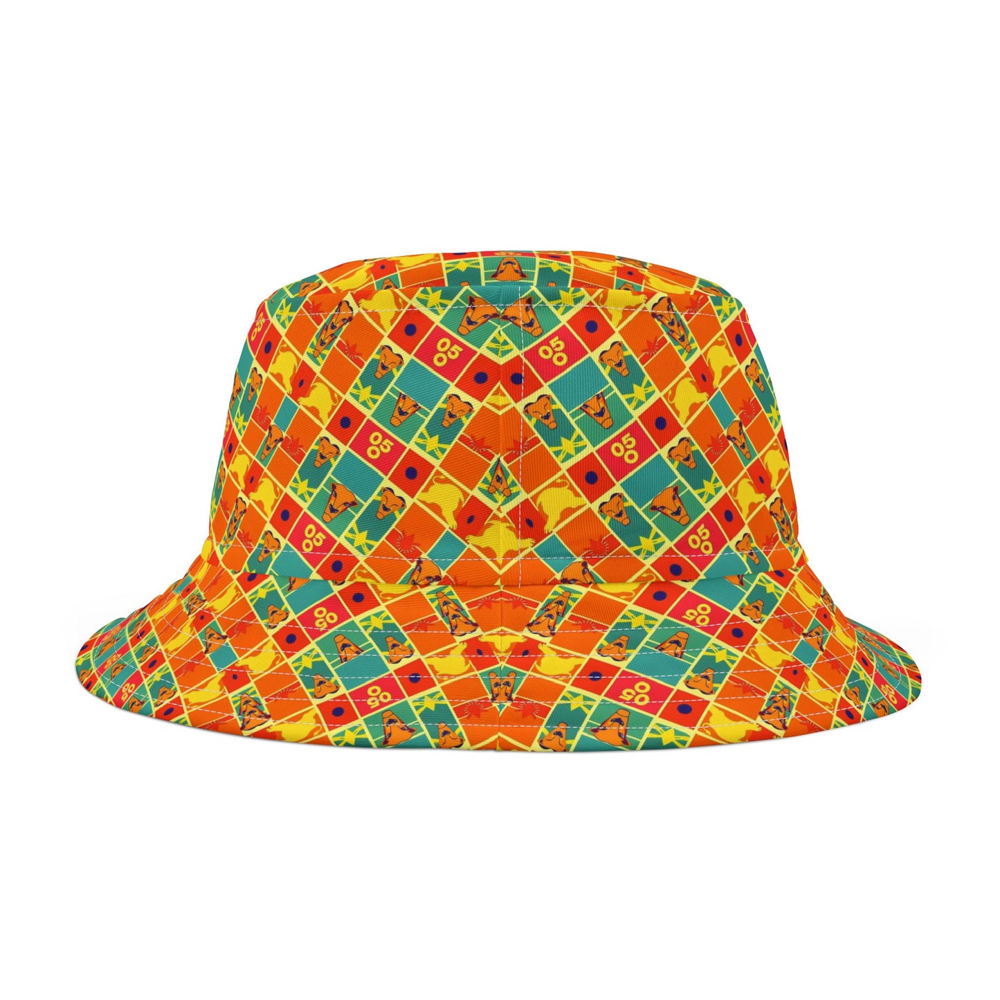 Bucket Hat, (AOP), Leo, Zodiac v1, Shape Pattern