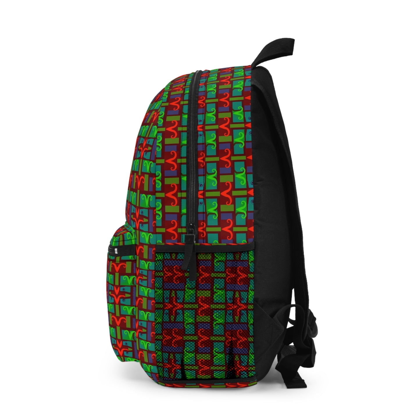 Backpack, Aries, Zodiac v2, Shapes Pattern