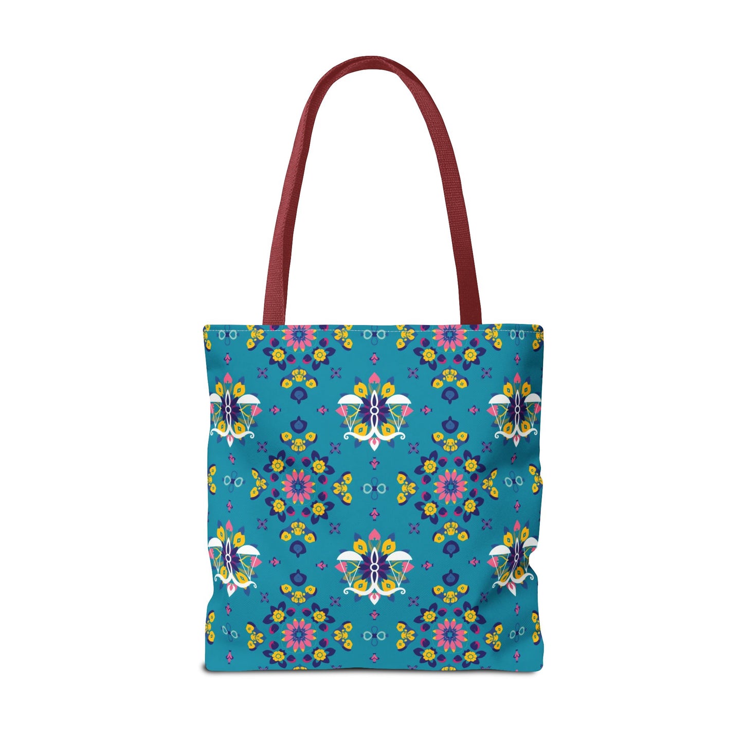 Tote Bag (AOP), Libra, Zodiac v1, Flower Pattern