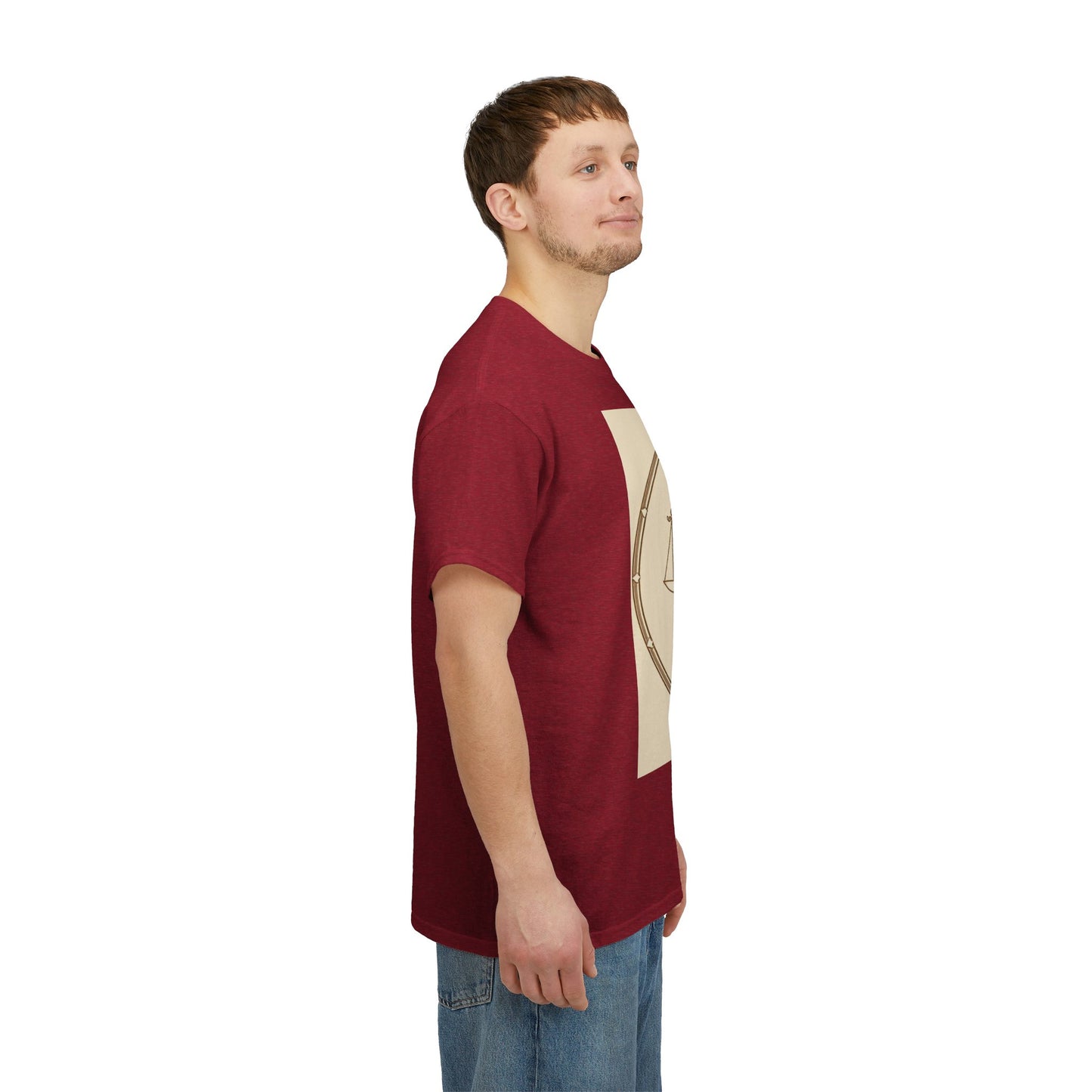 Unisex Heavy Cotton T-Shirt, Libra Goddess v1, Zodiac Design