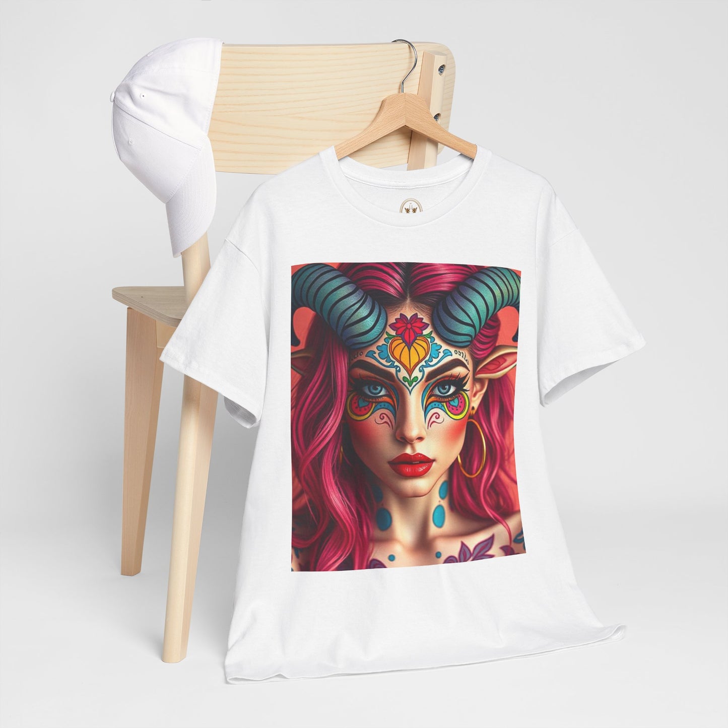 Unisex Heavy Cotton T-Shirt, Taurus, Zodiac, Sexy Art