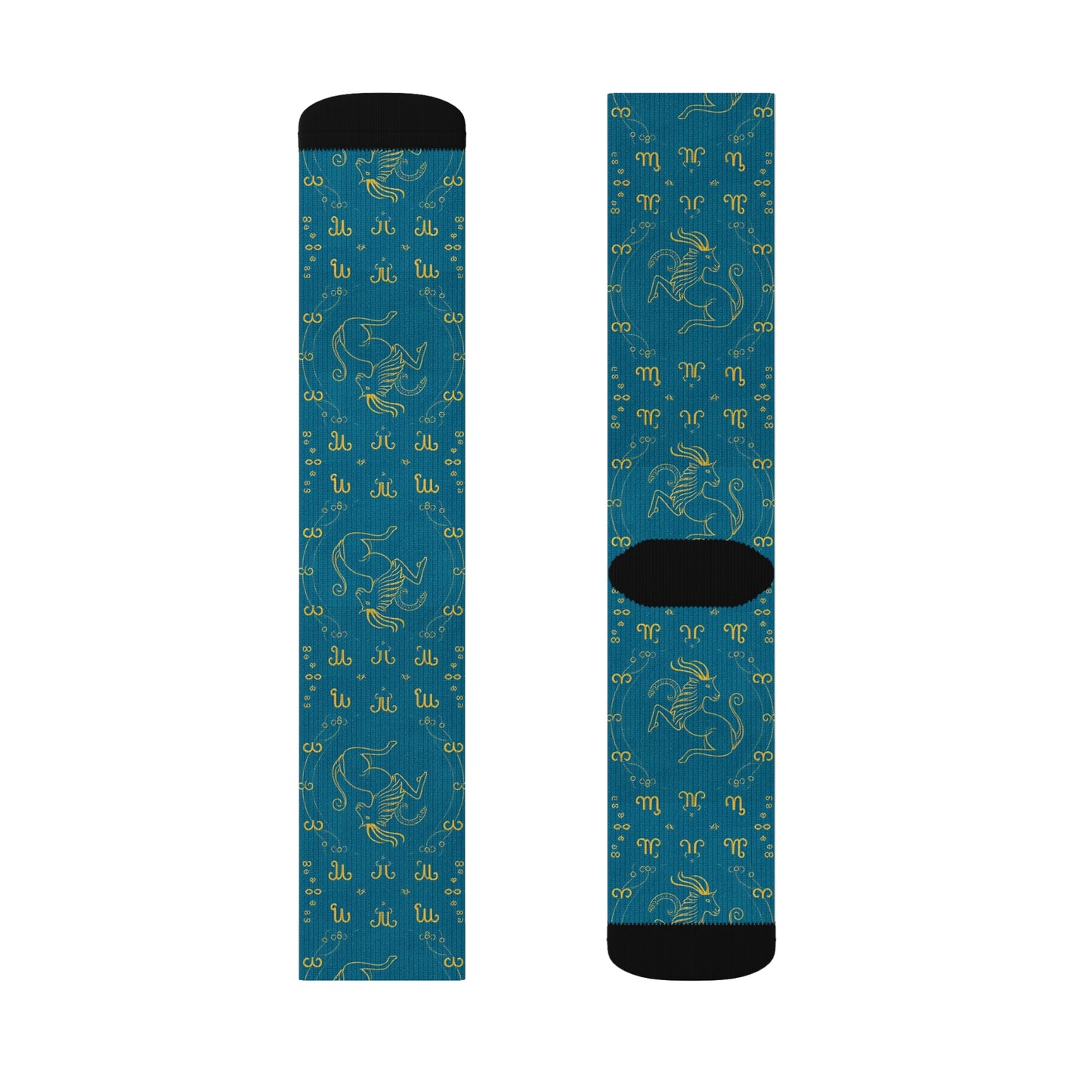 Sublimation Socks, Aquarius, Zodiac v1, Pattern