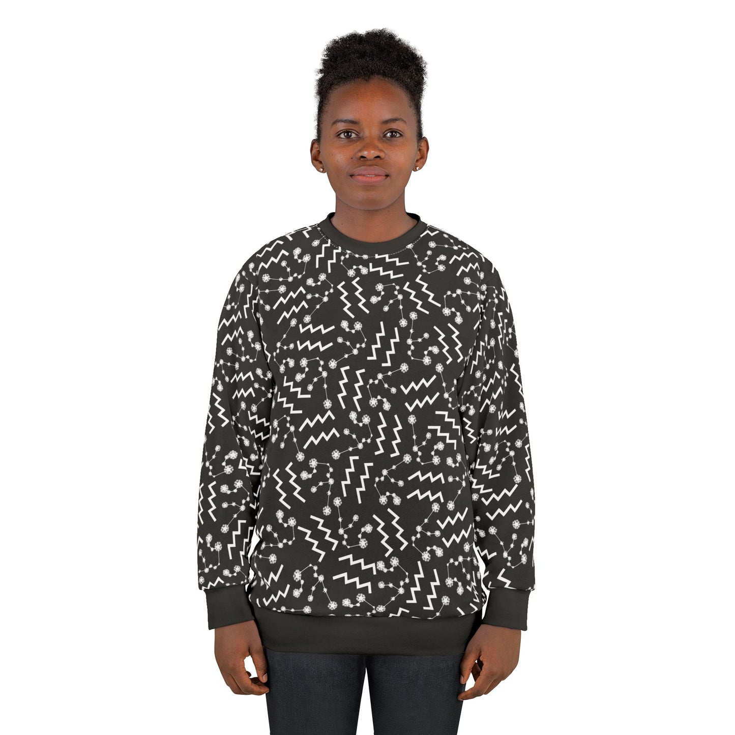 Zodiac AOP Unisex Sweatshirt Aquarius Zodiac Sign