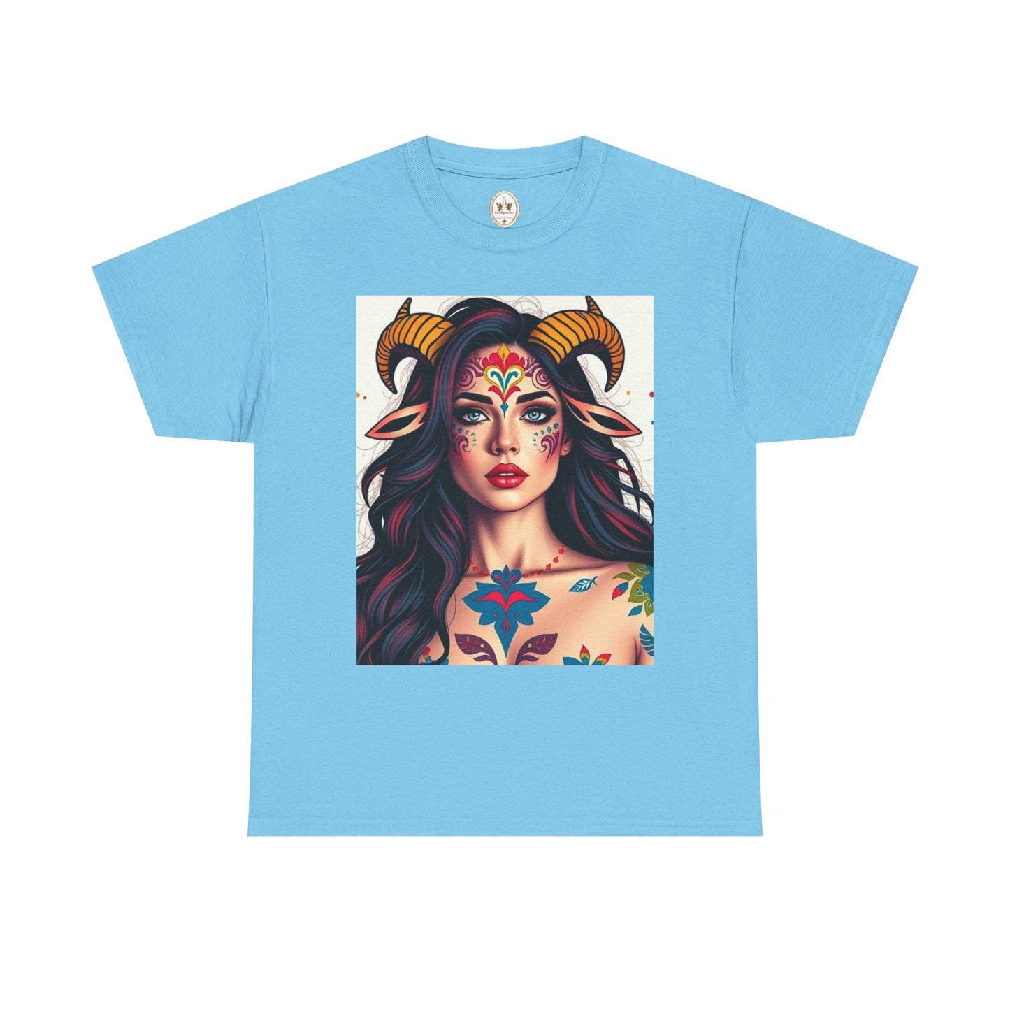 Unisex Heavy Cotton T-Shirt, Taurus, Zodiac v1, Sexy Art