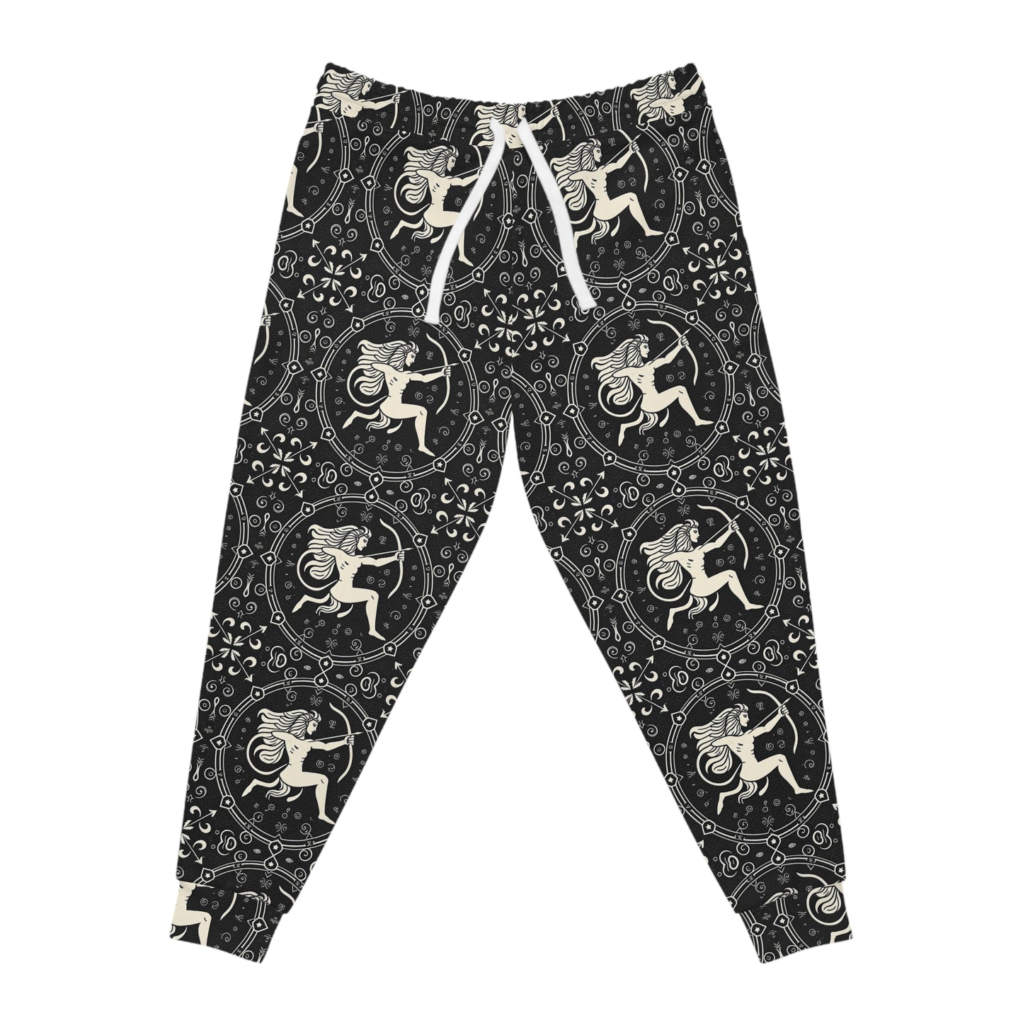 Athletic Joggers, Zodiac Design, Pattern, Sagittarius, AOP