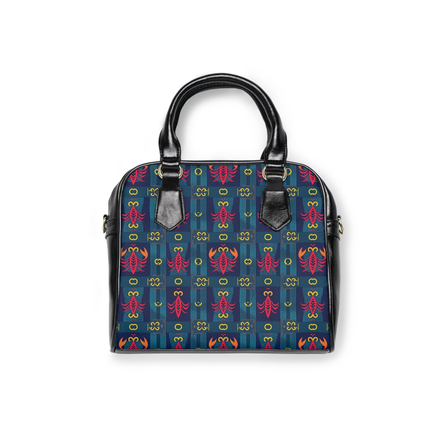 Shoulder Handbag, Scorpio, Zodiac v3, Shapes Pattern