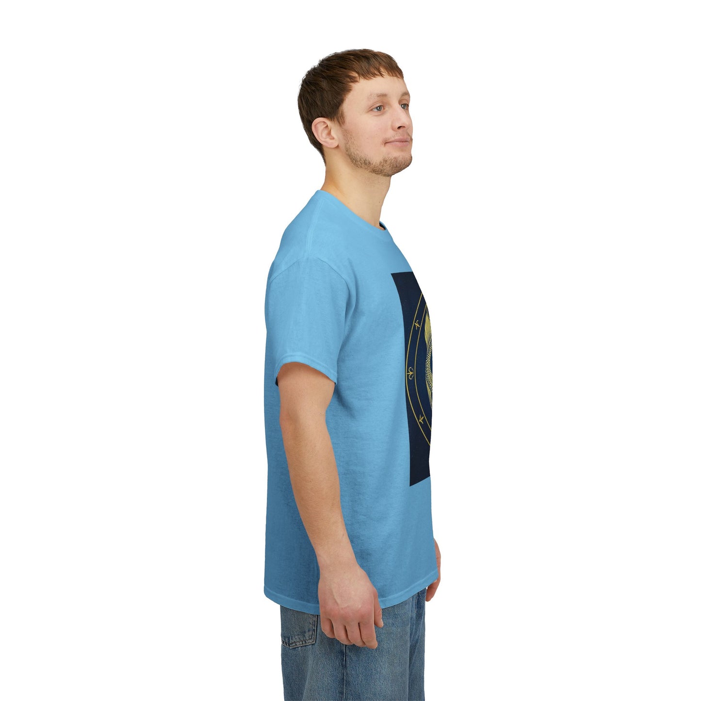 Unisex Heavy Cotton T-Shirt, King of Pisces, Zodiac Design