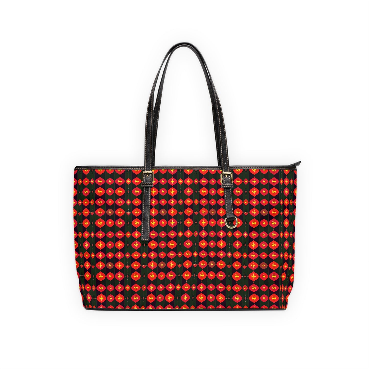 Leather Shoulder Bag, Sagittarius, Zodiac v4, Shapes Pattern