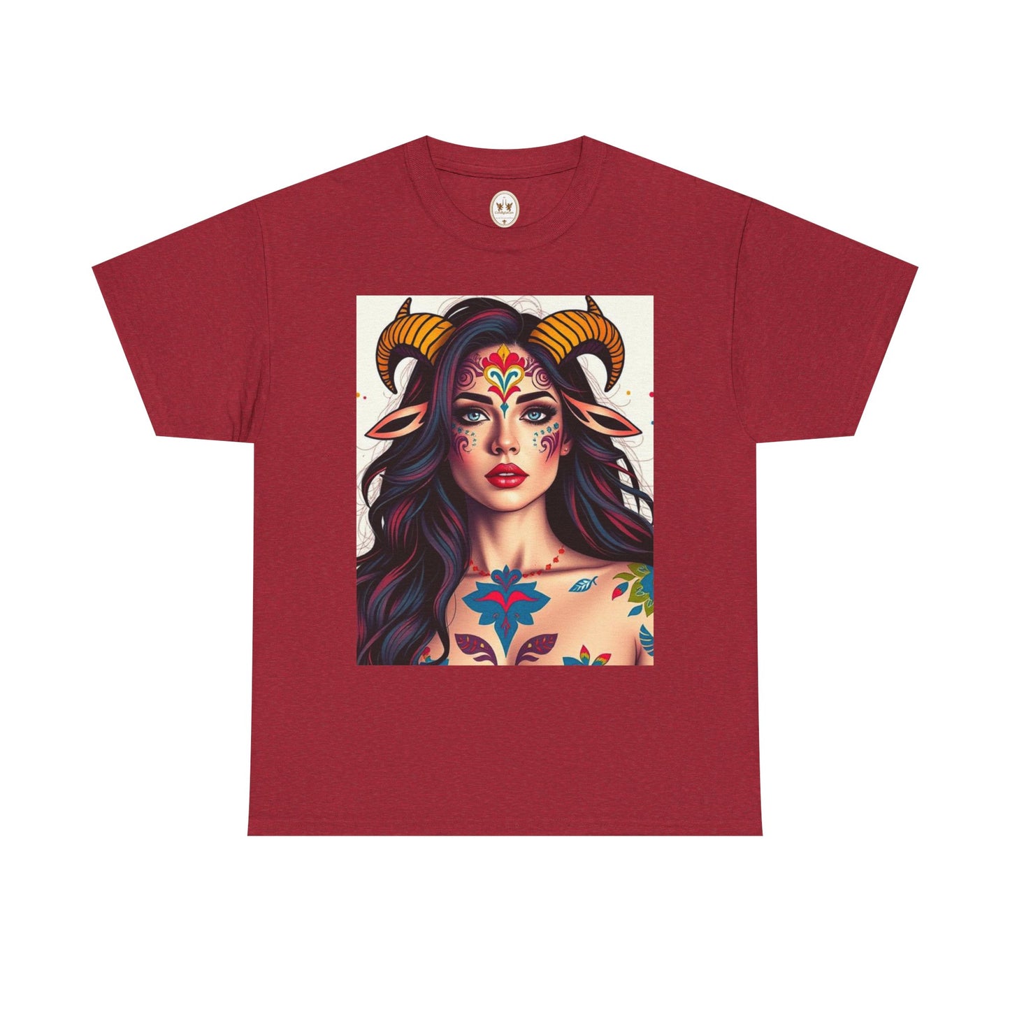 Unisex Heavy Cotton T-Shirt, Taurus, Zodiac v1, Sexy Art