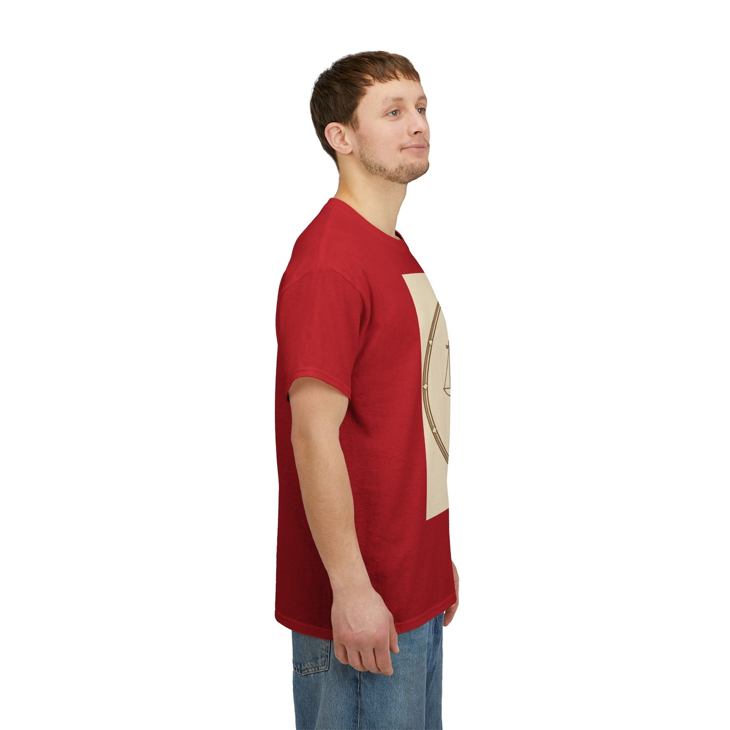 Unisex Heavy Cotton T-Shirt, Libra Goddess v1, Zodiac Design