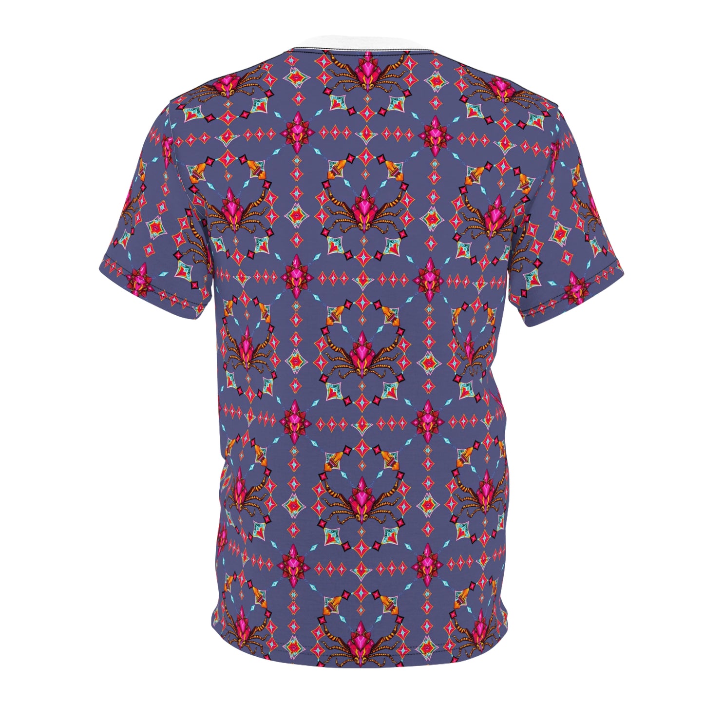 Unisex Cut & Sew T-Shirt, (AOP), Scorpio, Zodiac v2, Jewels Pattern