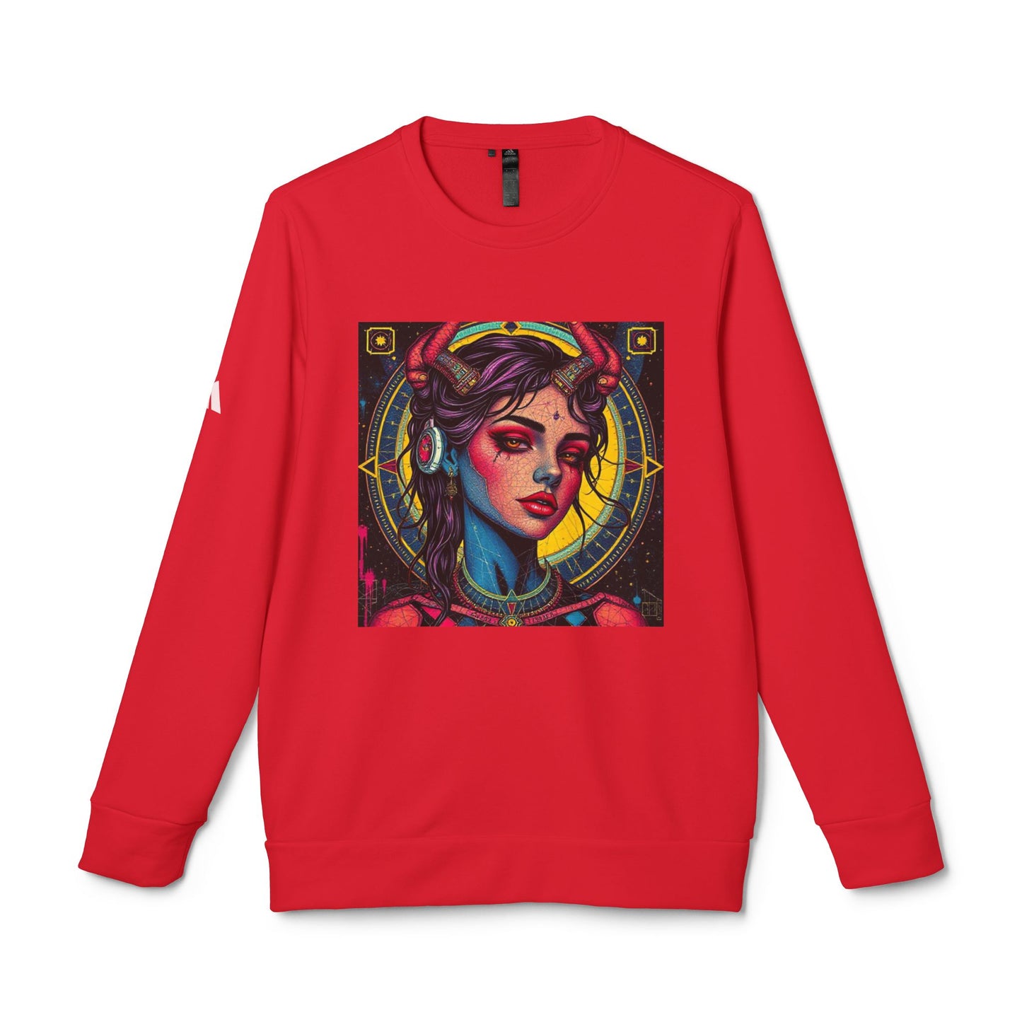 Adidas, Unisex Fleece Crewneck Sweatshirt, Scorpio, Pop Art v1, Zodiac
