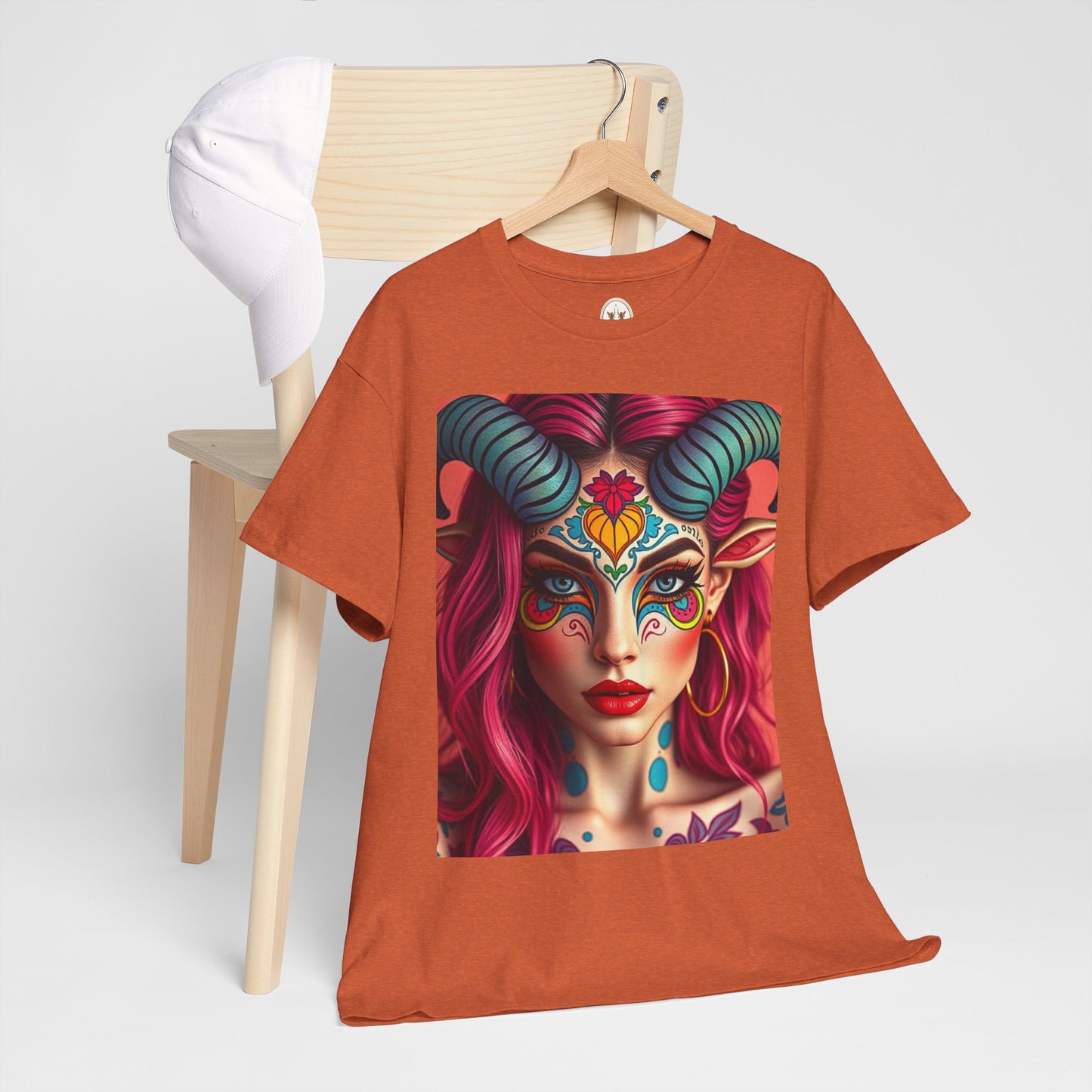 Unisex Heavy Cotton T-Shirt, Taurus, Zodiac, Sexy Art