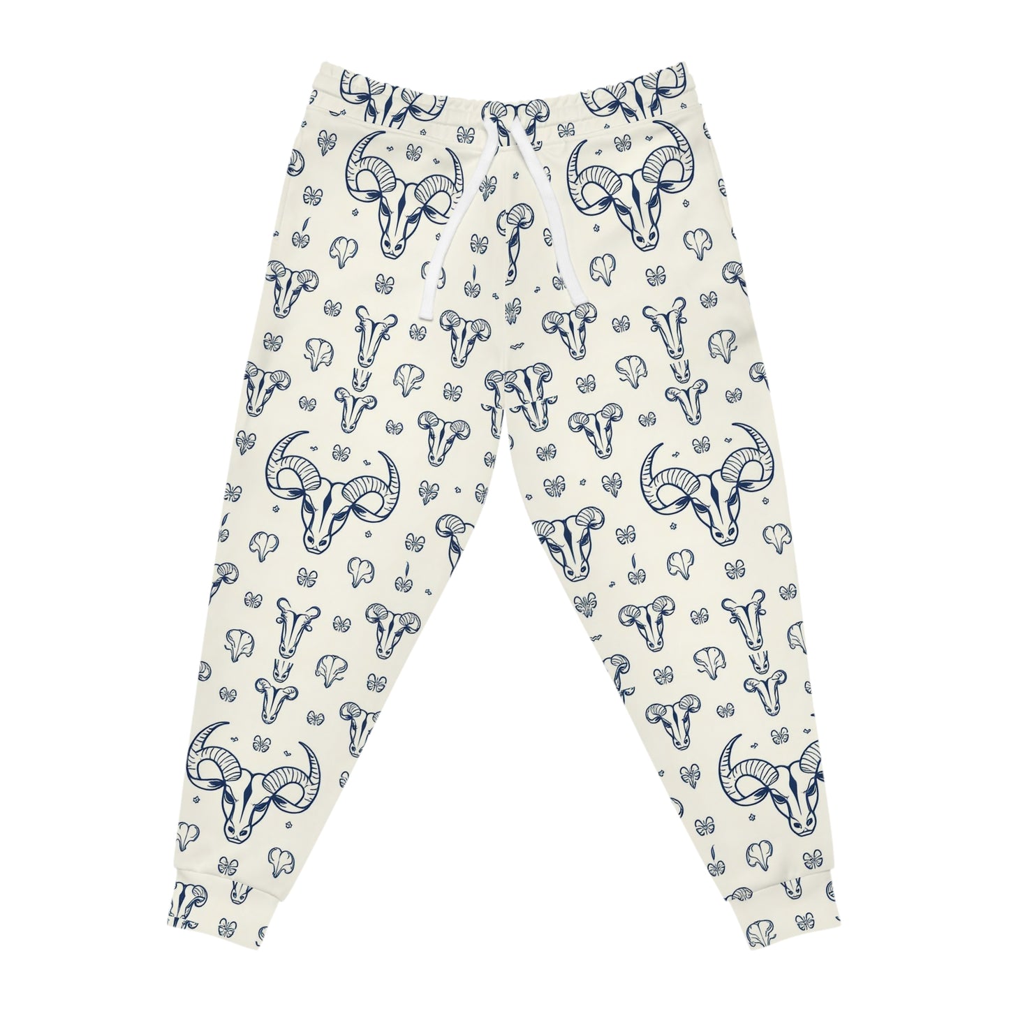 Athletic Joggers, Zodiac Design, Pattern v1, Taurus, AOP