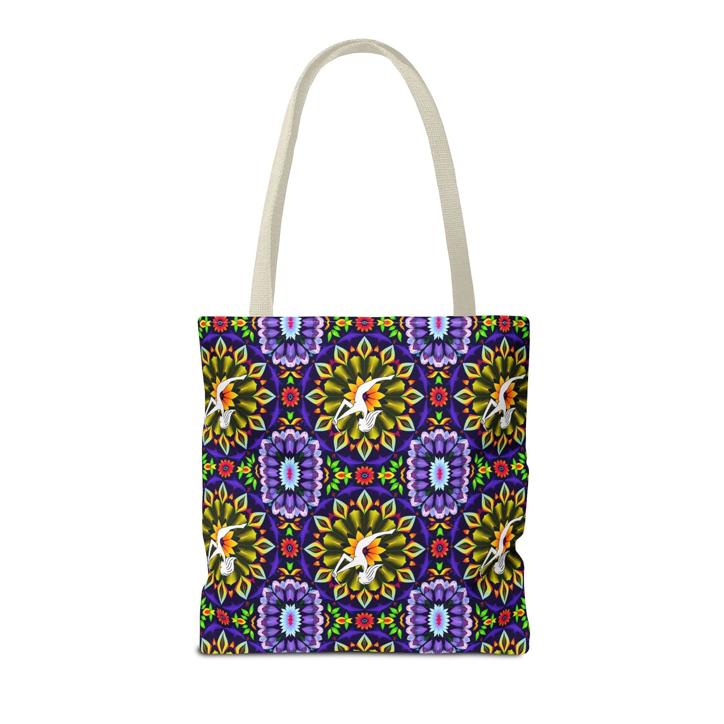 Tote Bag (AOP), Sagittarius, Zodiac v2, Flower Pattern