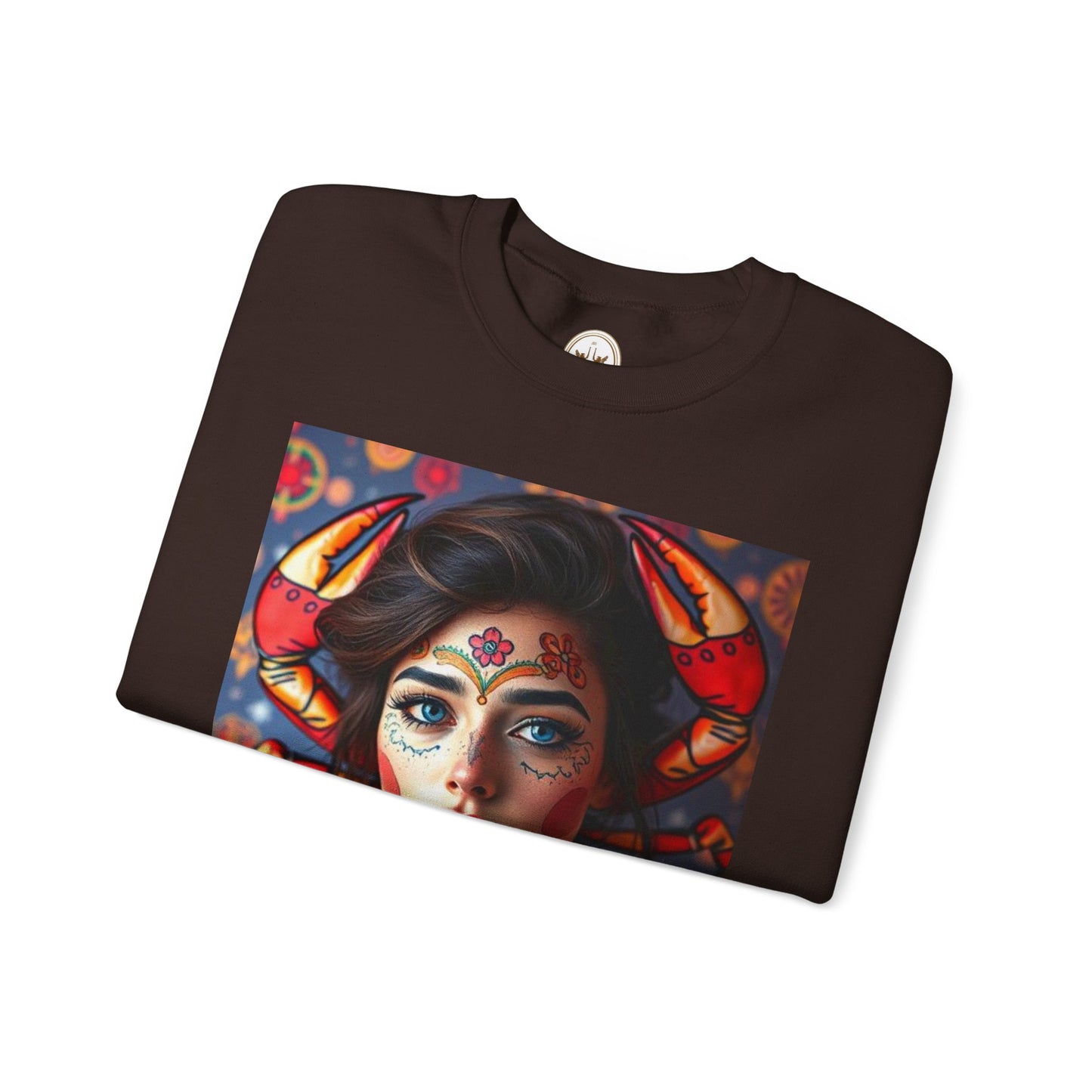 Unisex Heavy Blend™ Crewneck Sweatshirt, Cancer, Zodiac v2, Sexy Pattern