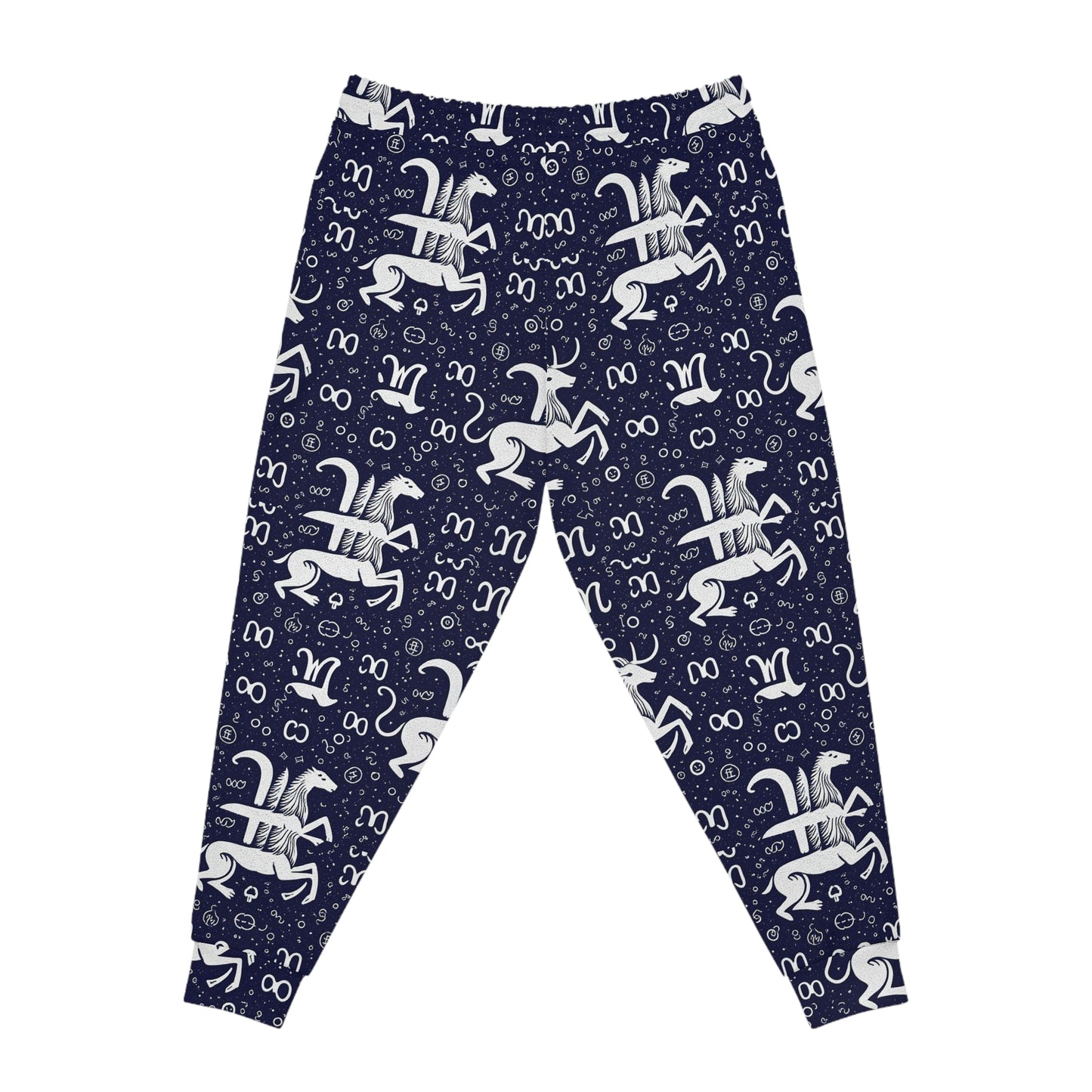 Athletic Joggers, Zodiac Design, Pattern, Aquarius, AOP