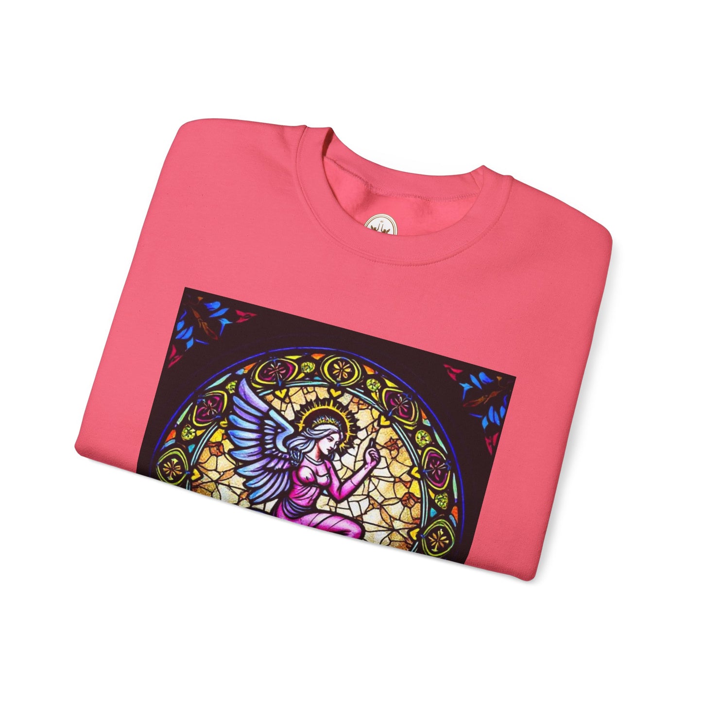 Unisex Heavy Blend™ Crewneck Sweatshirt, Glass 1, Virgo Zodiac Design