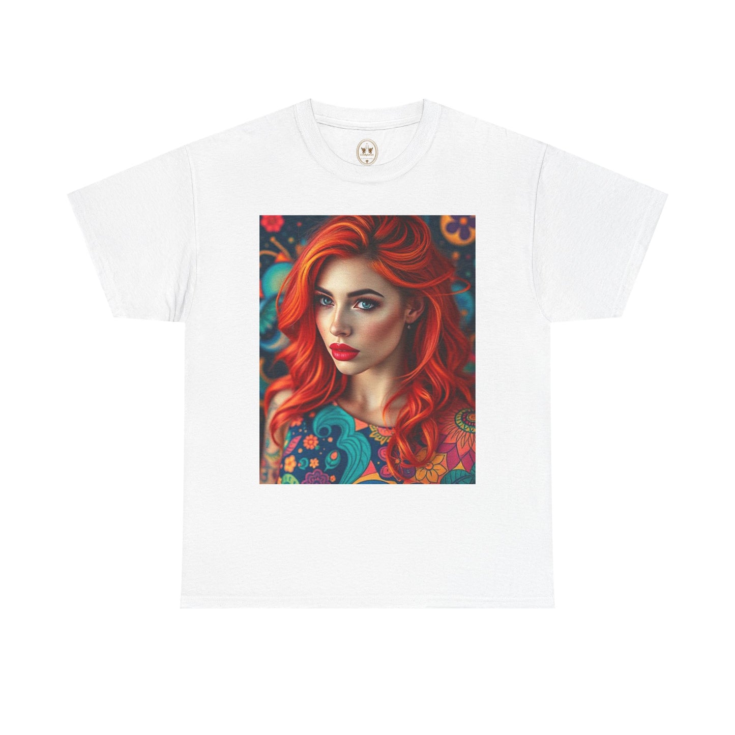 Unisex Heavy Cotton T-Shirt, Aquarius, Zodiac v1, Sexy Art