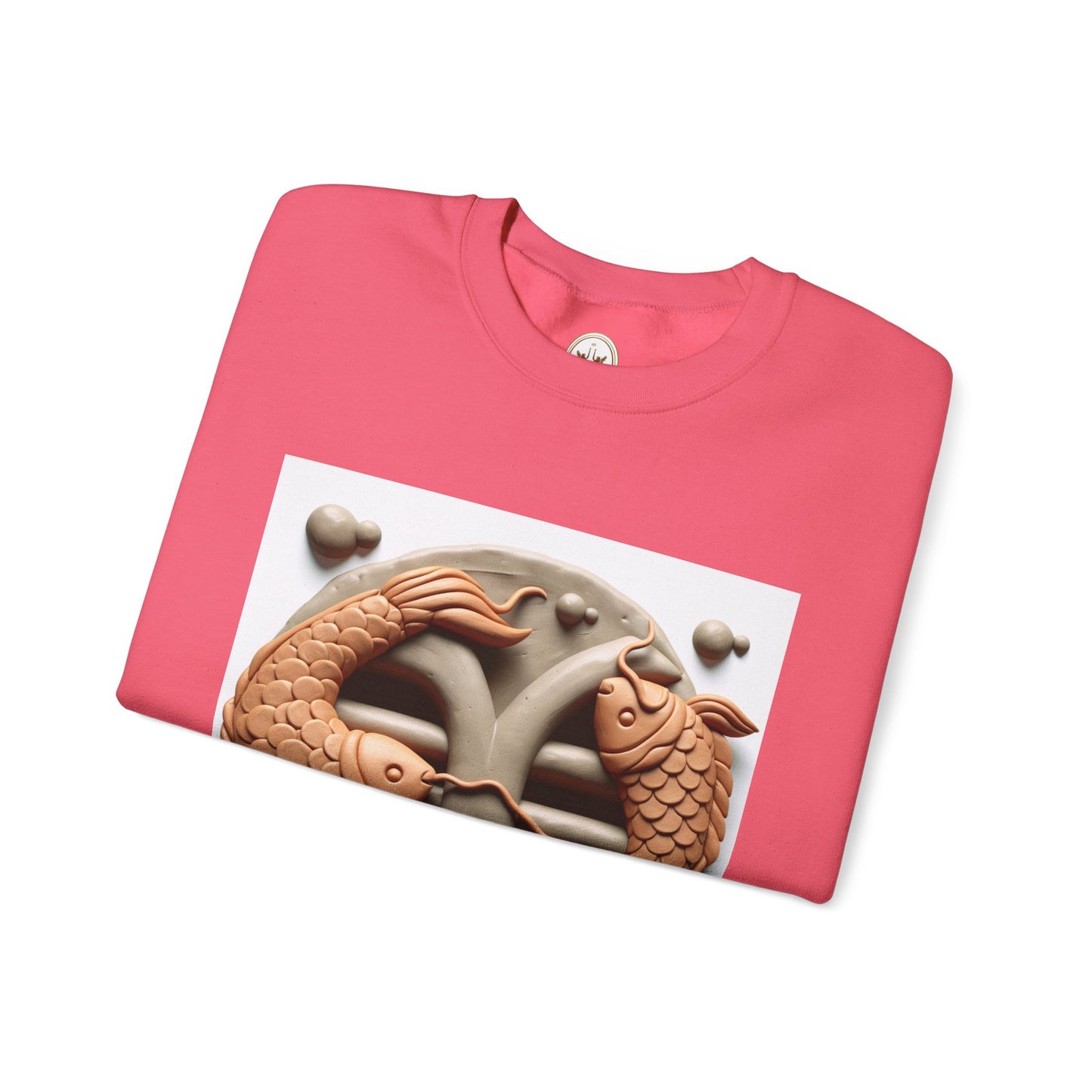 Unisex Heavy Blend™ Crewneck Sweatshirt,Two Fishes Pisces Zodiac Design