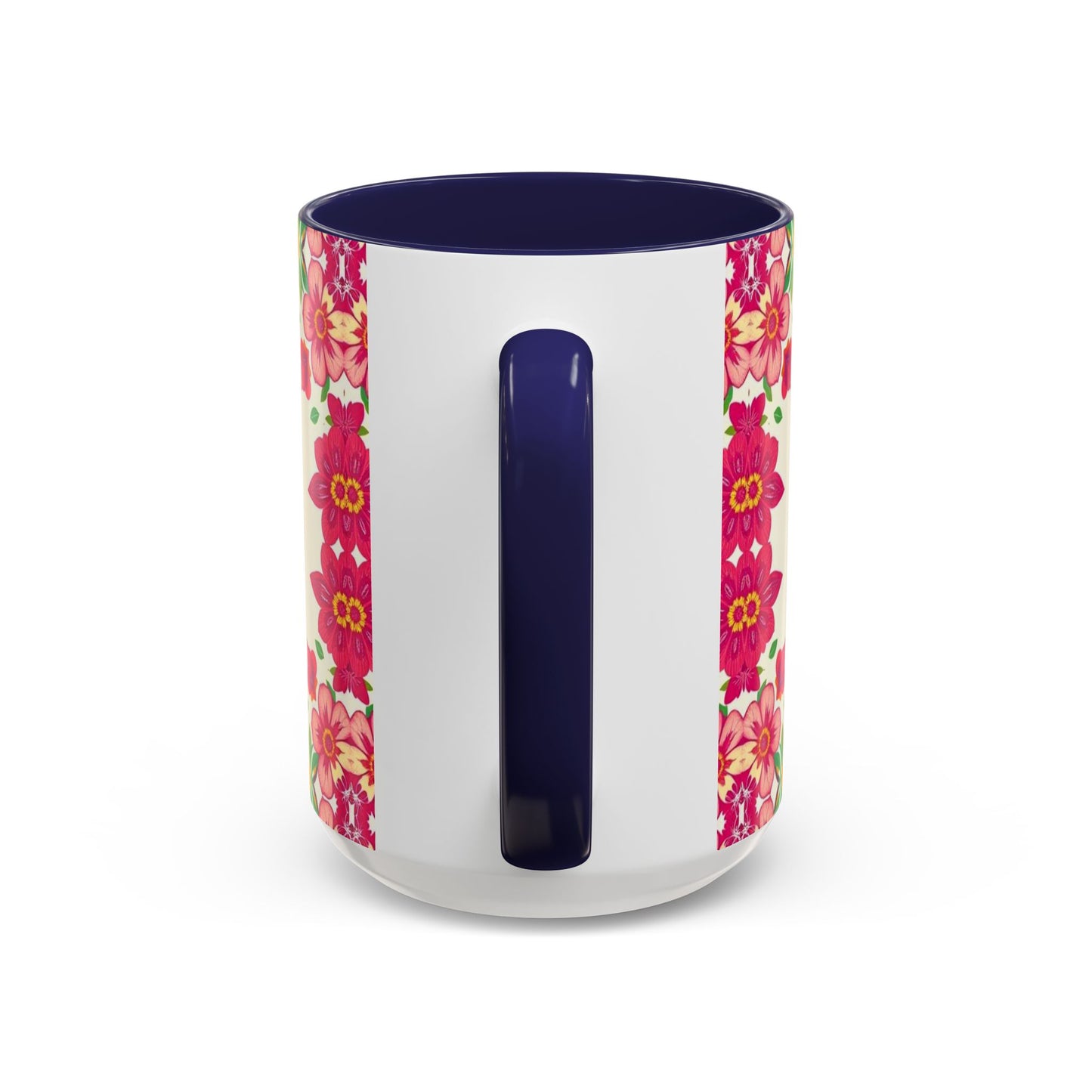 Accent Coffee Mug, Capricorn, Zodiac v2, Flower Pattern, (11, 15oz)