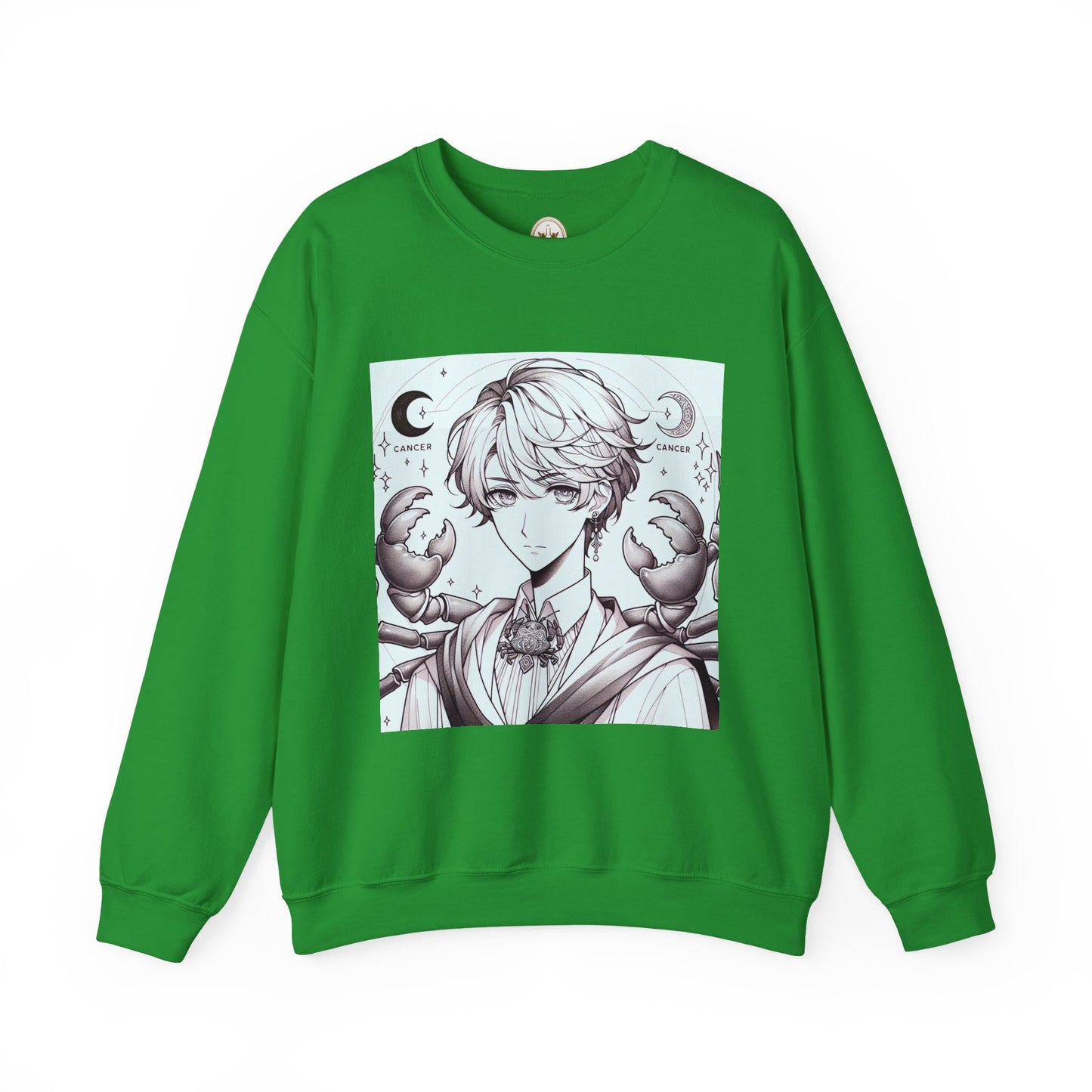 Unisex Heavy Blend™ Crewneck Sweatshirt,Two Moon, Cancer Zodiac Design