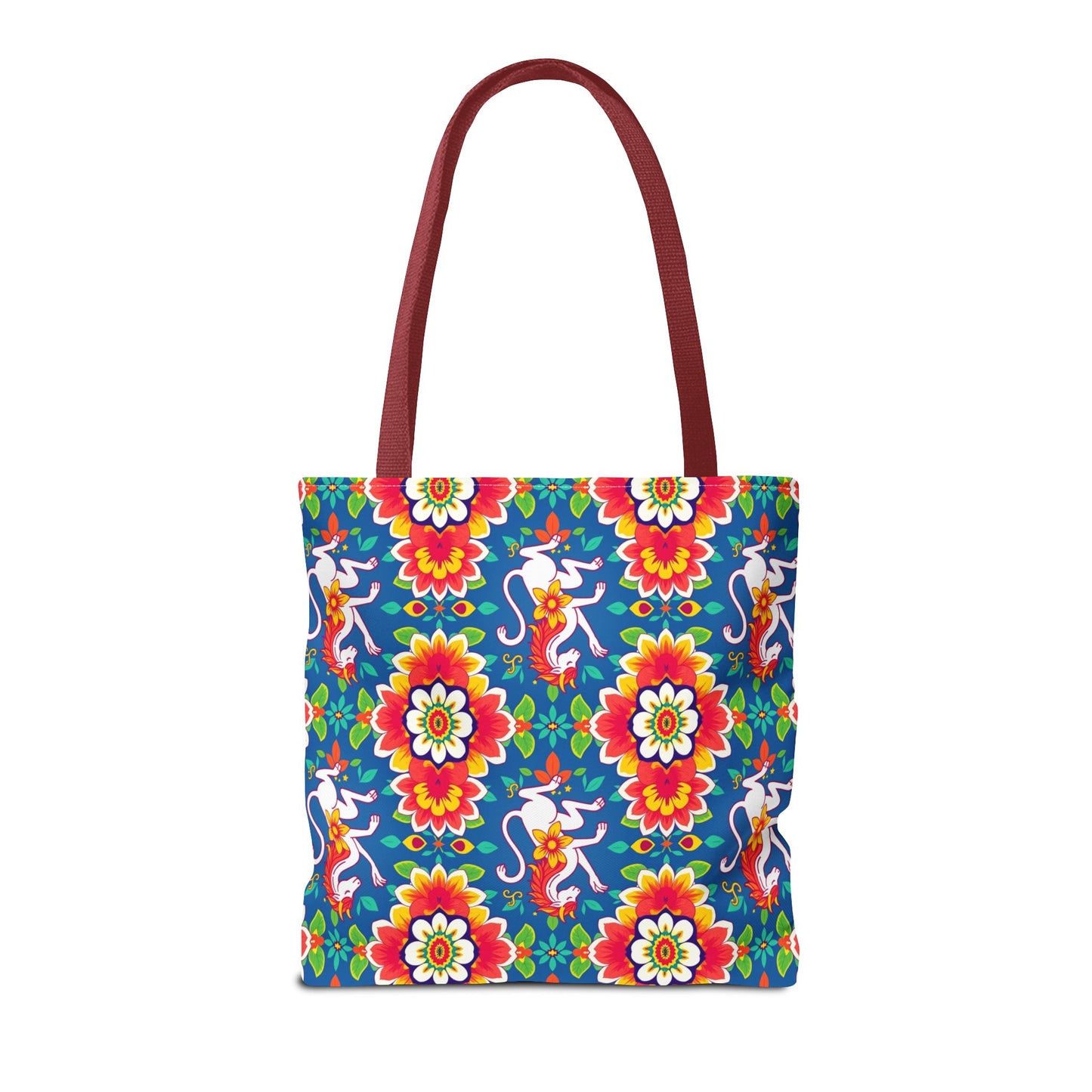 Tote Bag, (AOP), Virgo, Zodiac v2, Flower Pattern