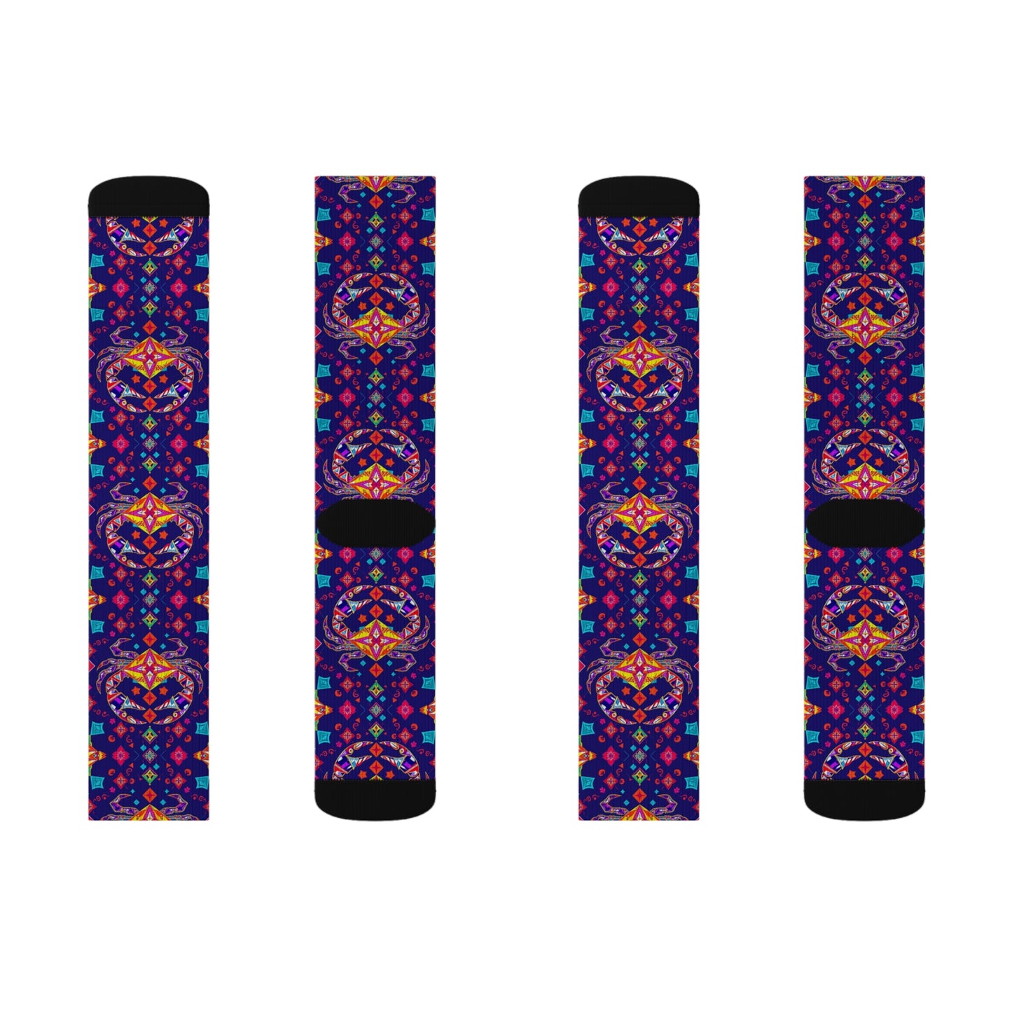 Sublimation Socks, Cancer, Zodiac v2, Jewel Pattern