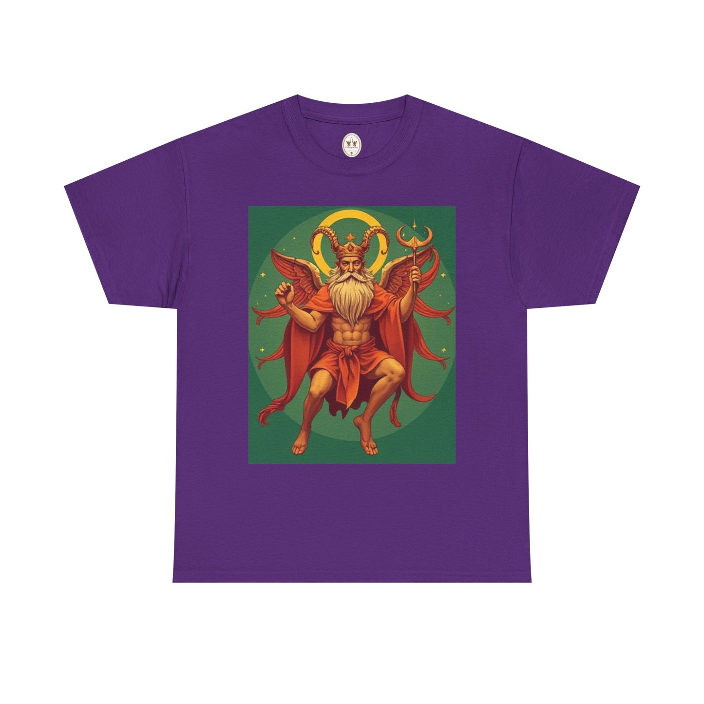 Unisex Heavy Cotton T-Shirt, Aries God, Zodiac Design