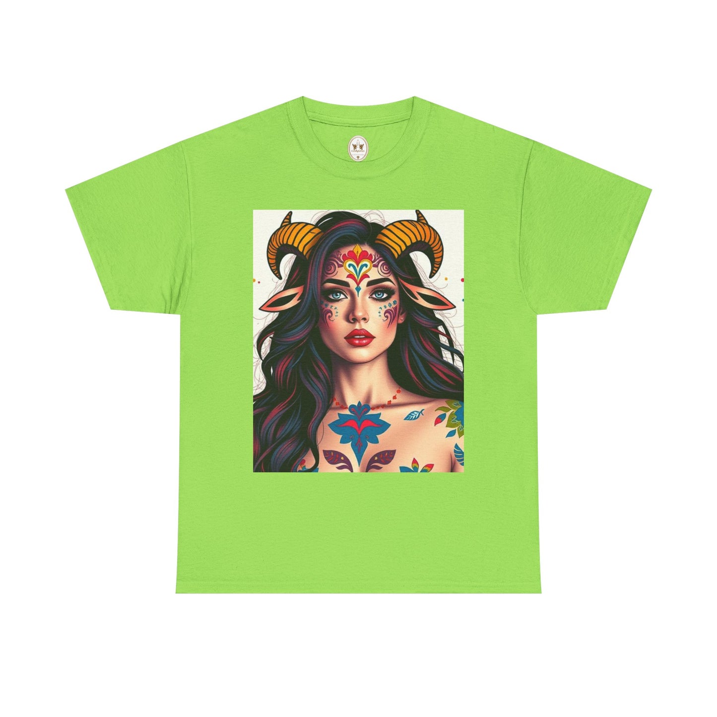 Unisex Heavy Cotton T-Shirt, Taurus, Zodiac v1, Sexy Art