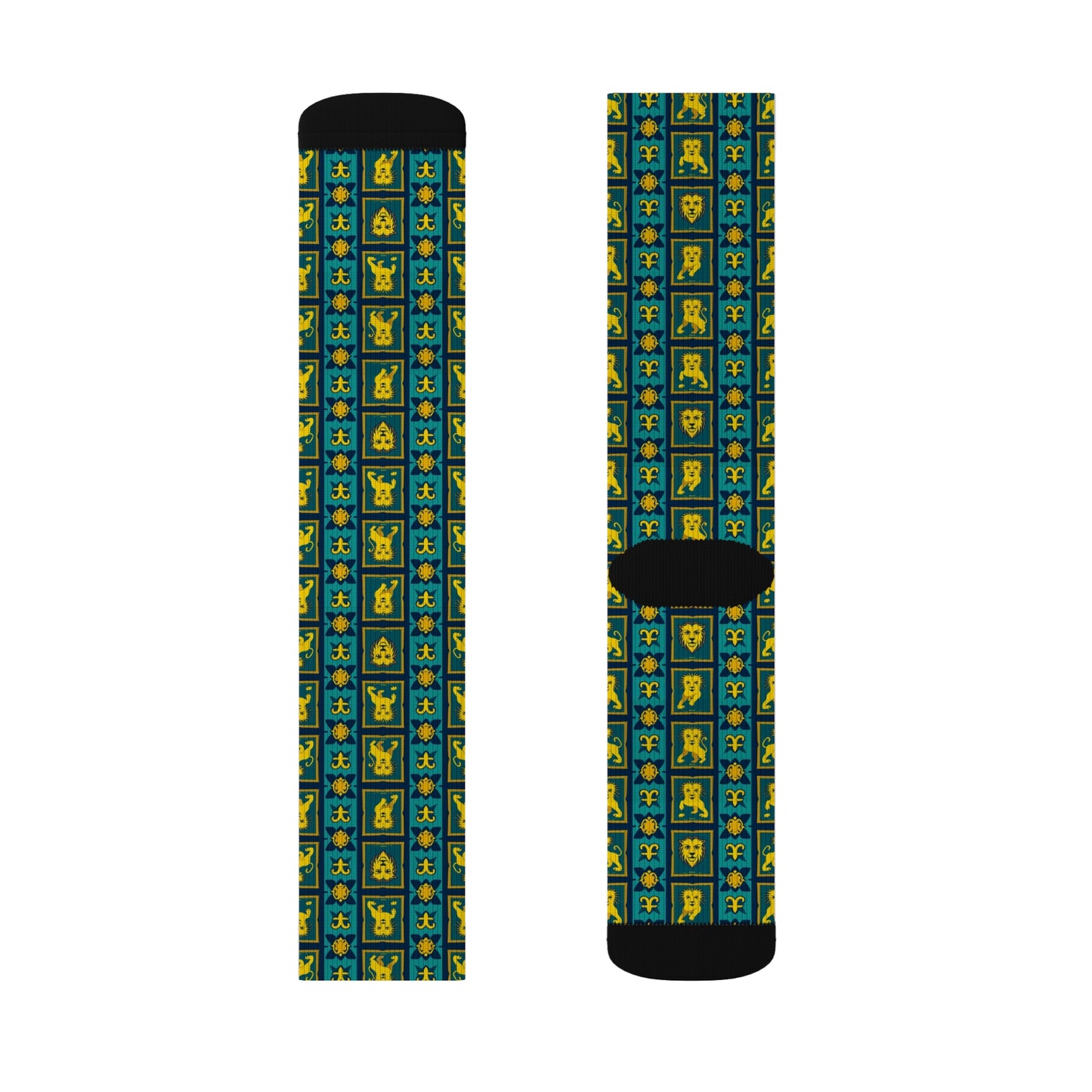 Sublimation Socks, Leo, Zodiac, Shapes Pattern
