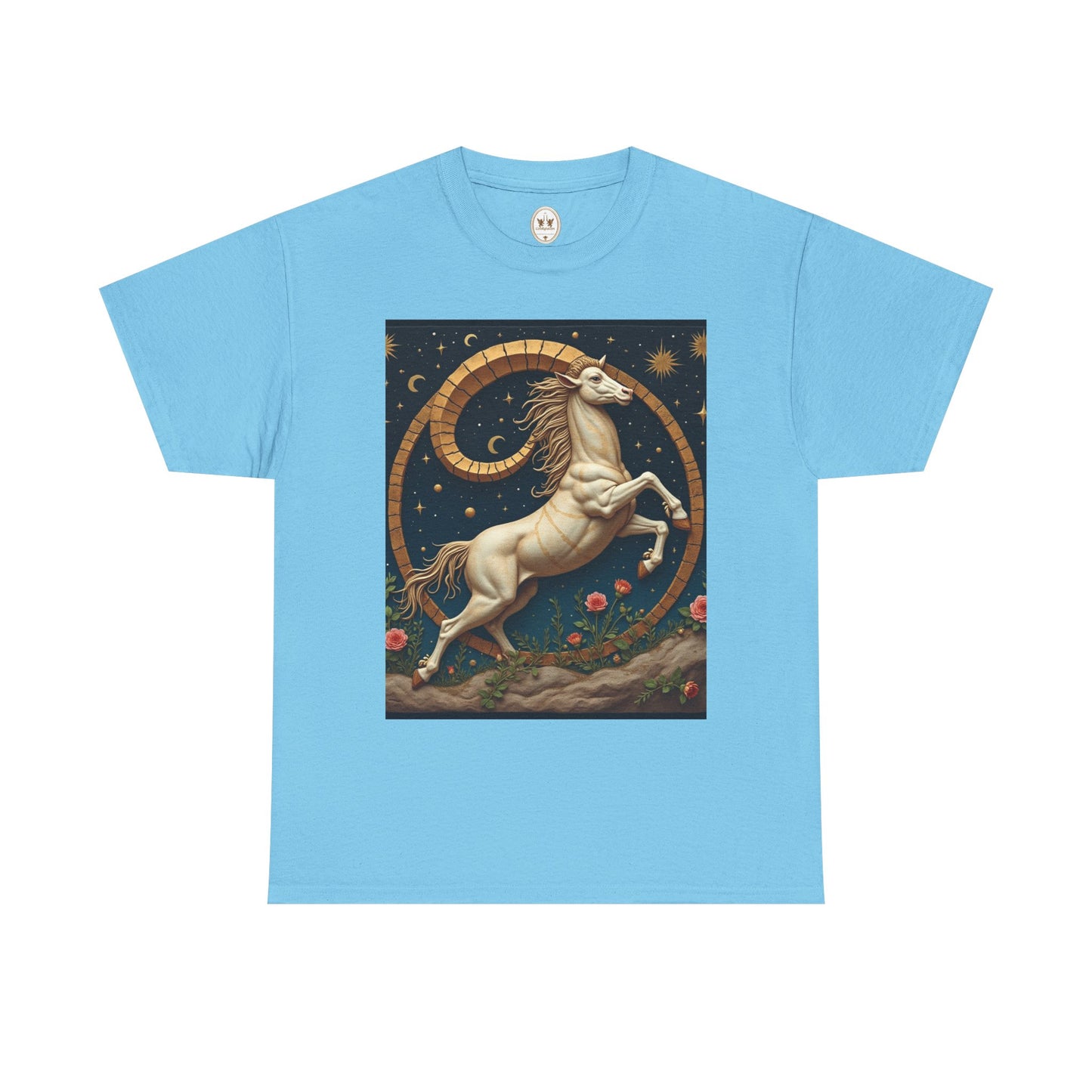 Unisex Heavy Cotton T-Shirt, Aries Animal. Zodiac Design