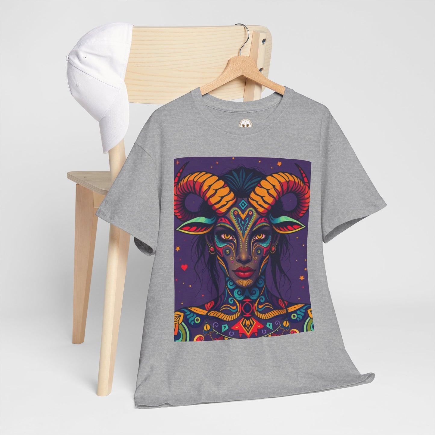 Unisex Heavy Cotton T-Shirt, Taurus, Zodiac v3, Sexy Art