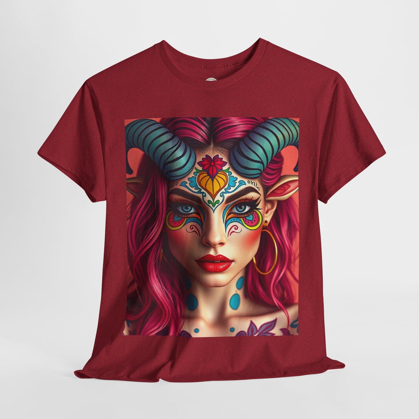 Unisex Heavy Cotton T-Shirt, Taurus, Zodiac, Sexy Art