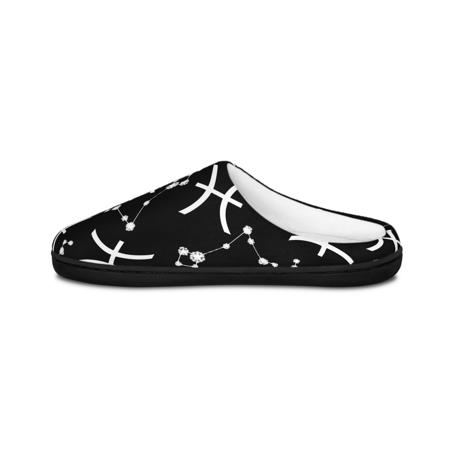 Women's Indoor Slippers, Pisces Zodiac Sign, 100% polyester, Outer-layer and lining