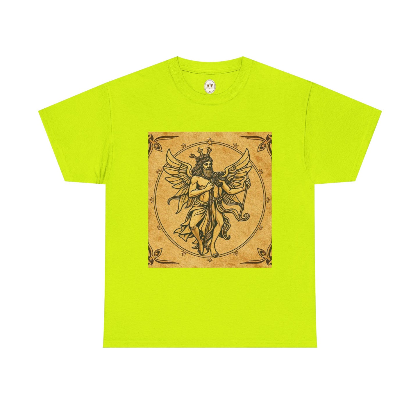 Unisex Heavy Cotton T-Shirt, Pencil Art, Gemini Zodiac Design