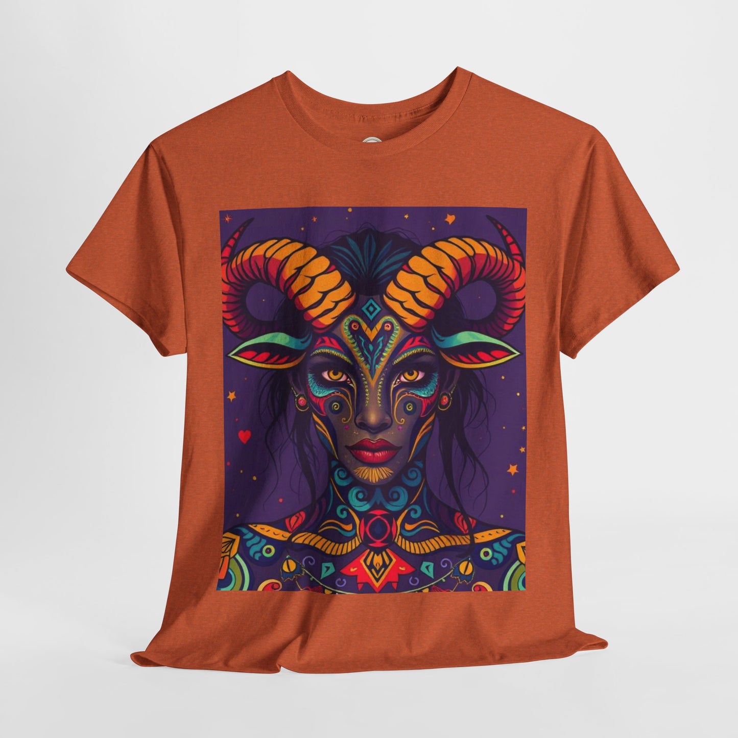 Unisex Heavy Cotton T-Shirt, Taurus, Zodiac v3, Sexy Art