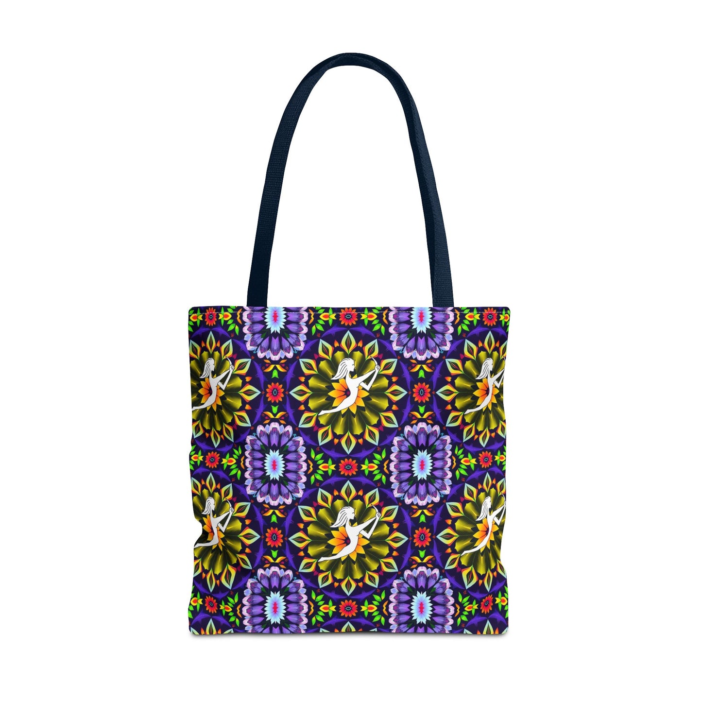Tote Bag (AOP), Sagittarius, Zodiac v2, Flower Pattern