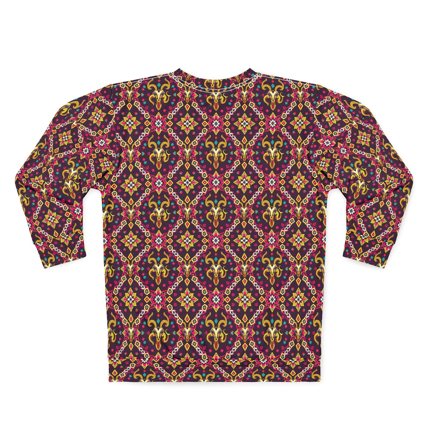 Unisex Sweatshirt (AOP), Capricorn, Zodiac, Jewel Pattern