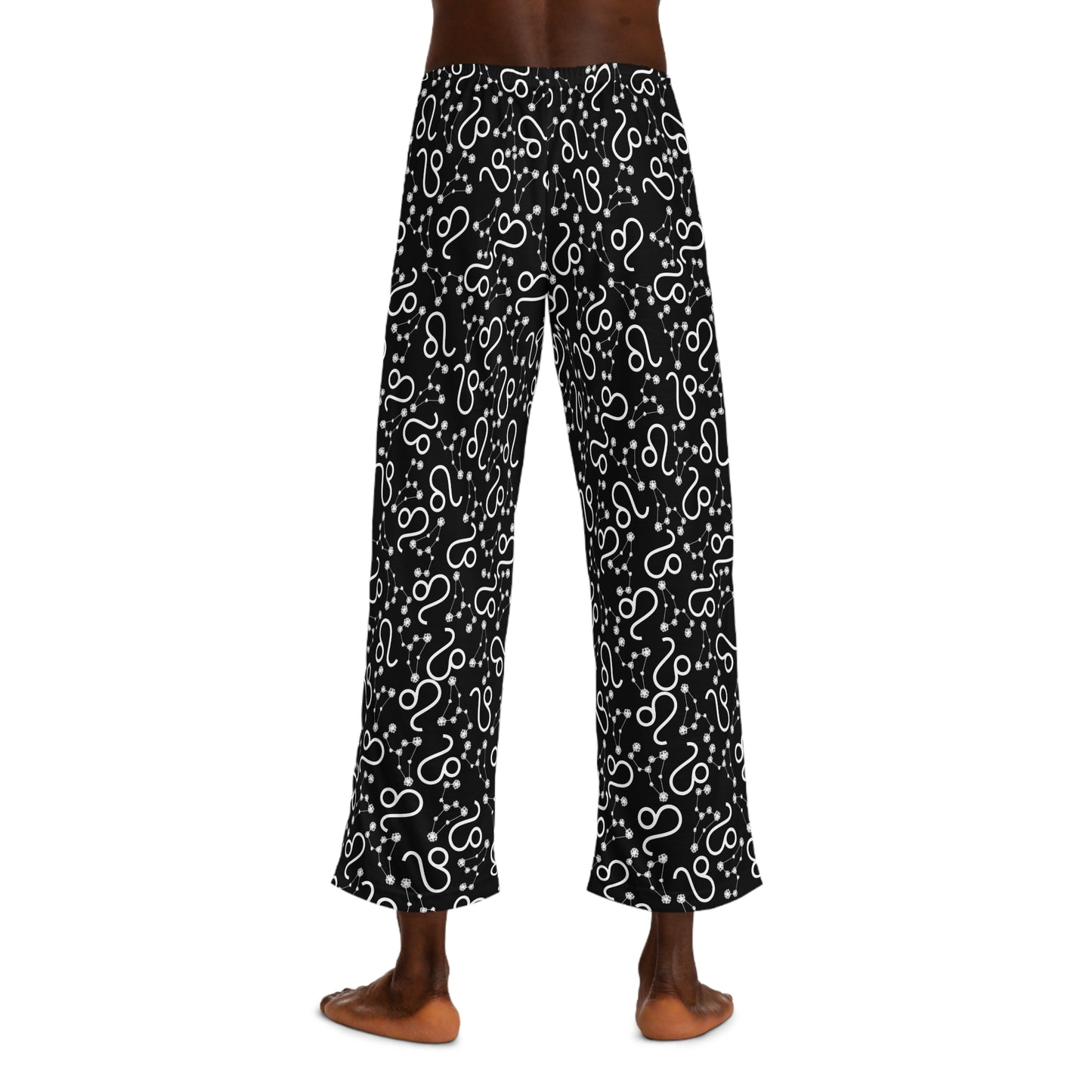 Men's Zodiac Pajama Pants (AOP) Leo Zodiac Sign